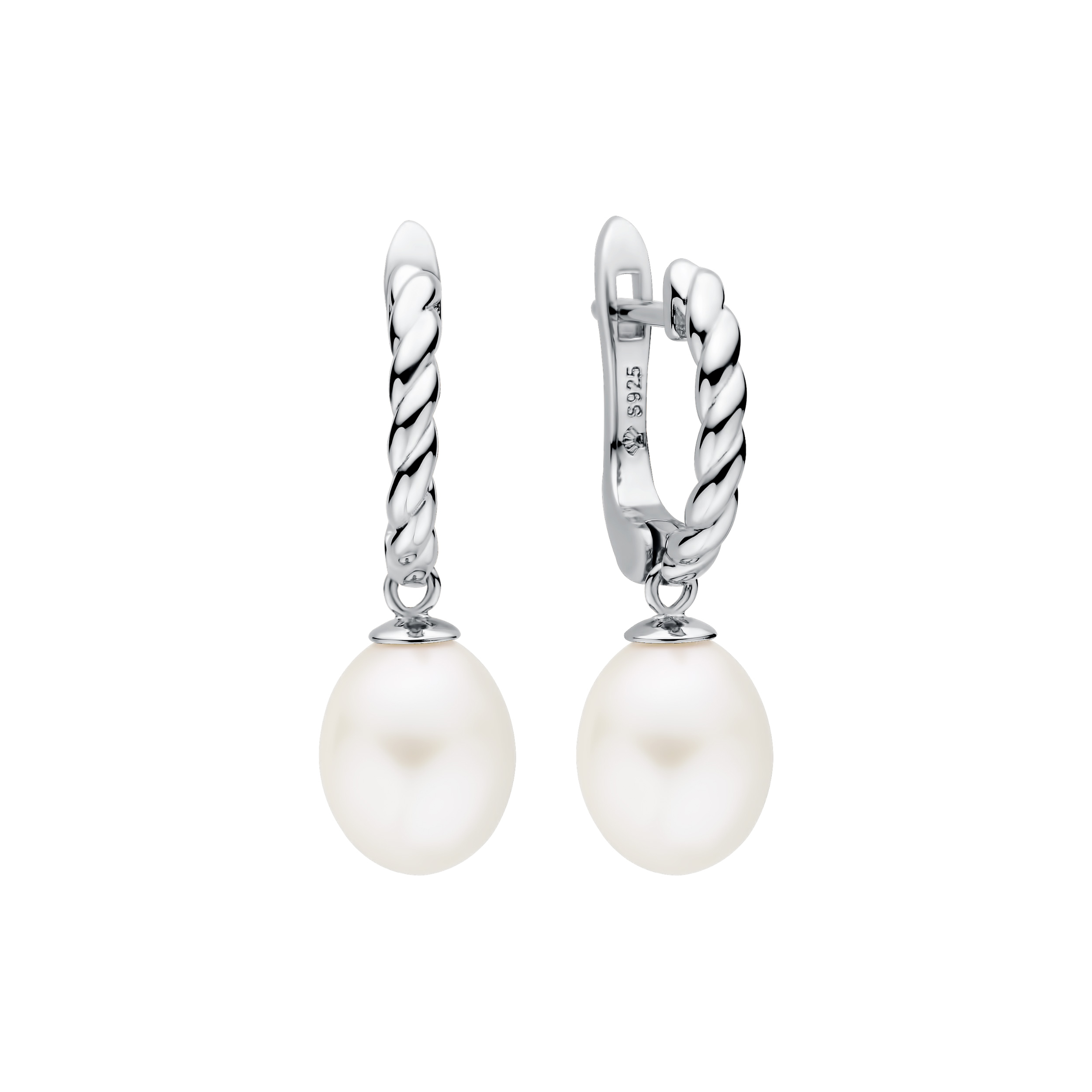 Изображение Серебряные серьги с жемчугом