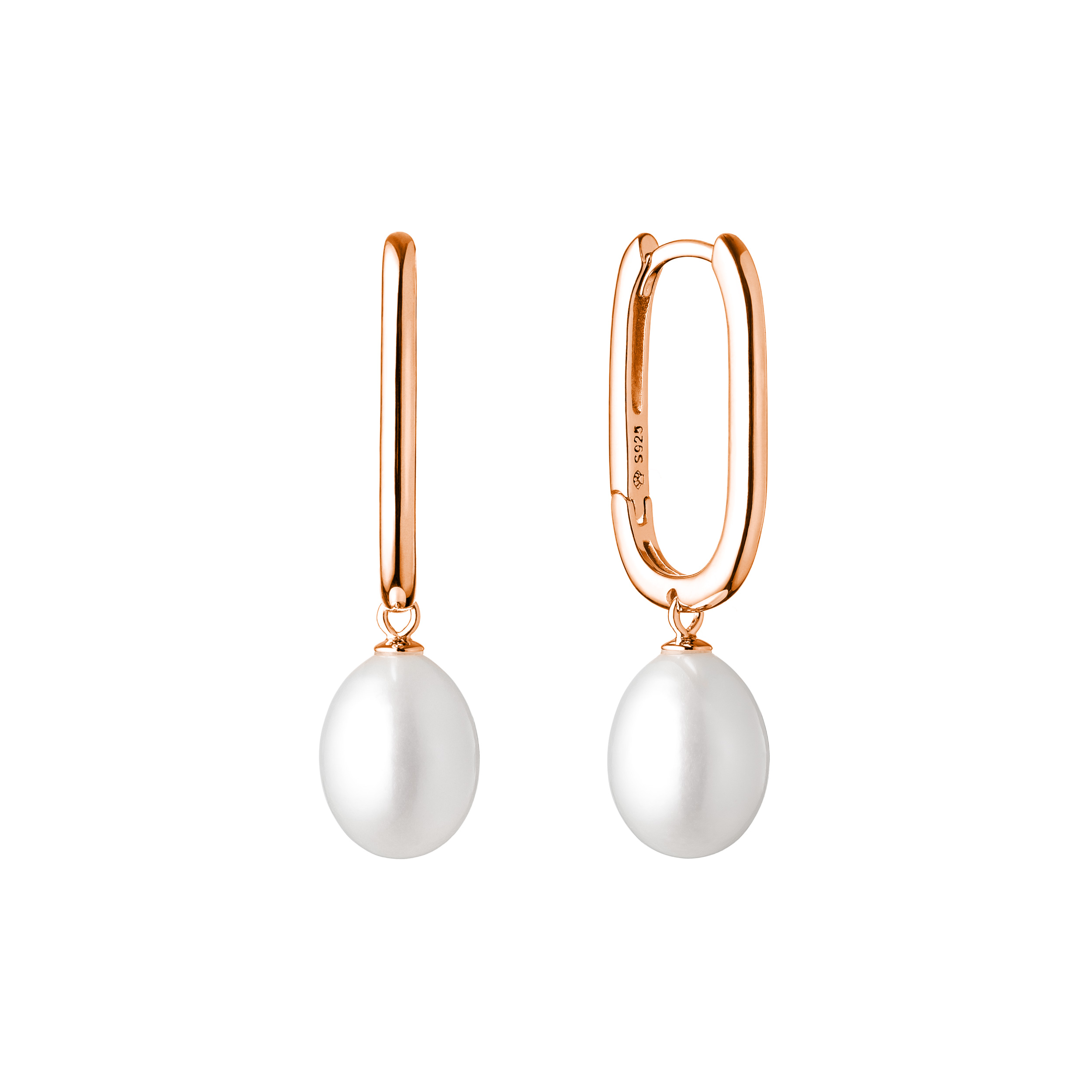 Paveikslėlis Paauksuoti sidabriniai auskarai su perlais