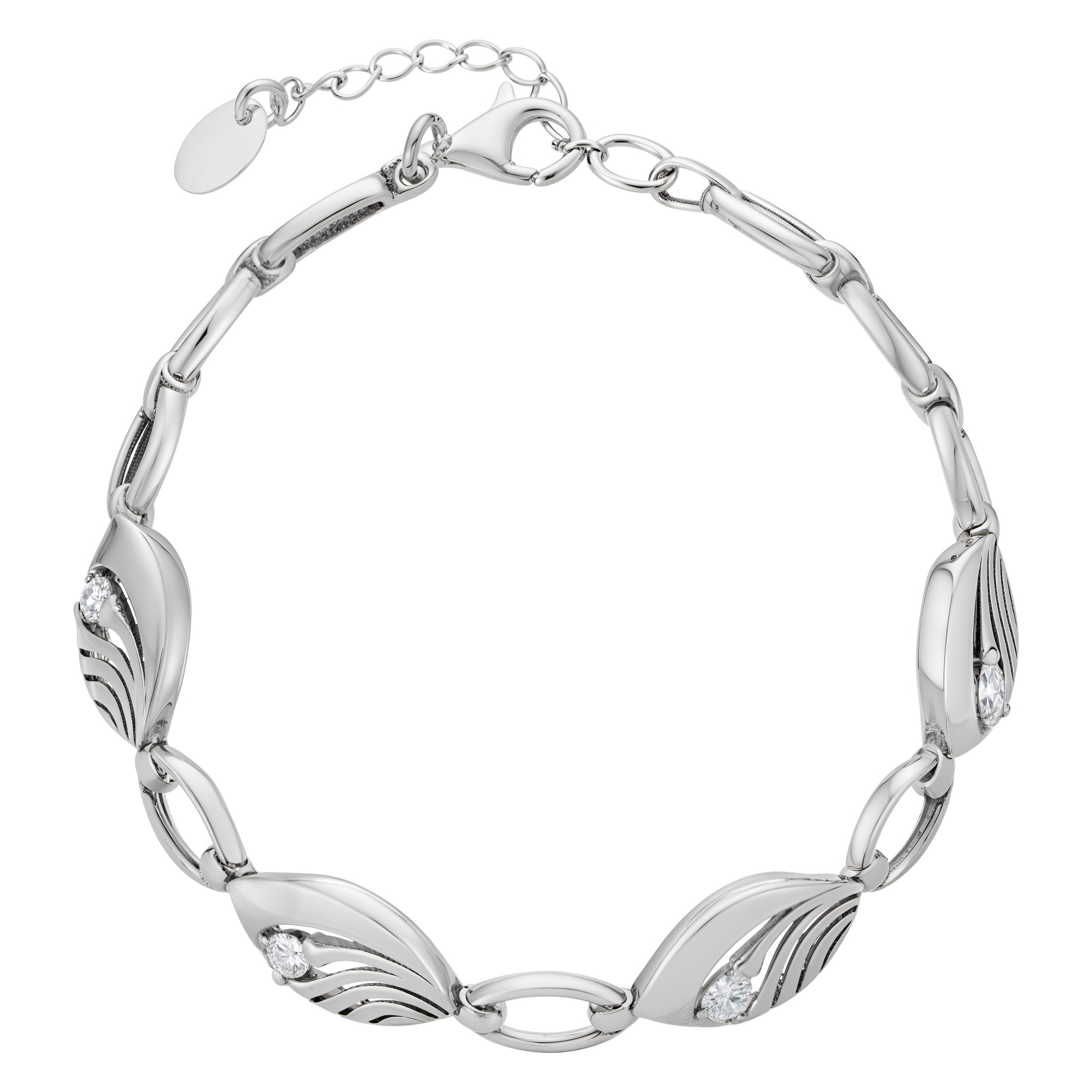 Paveikslėlis Sidabrinė apyrankė su cirkoniais