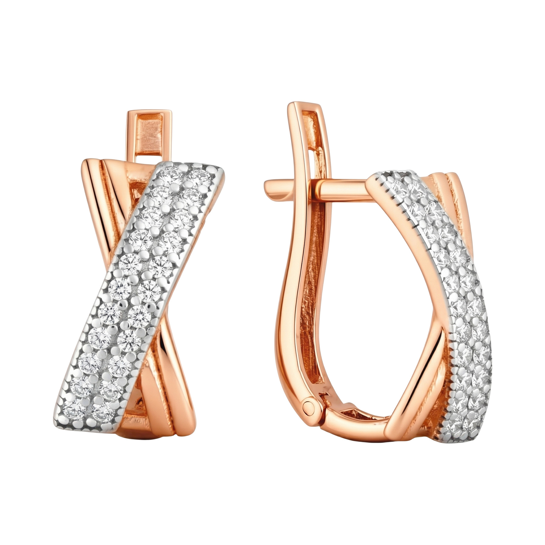 Paveikslėlis Auksiniai auskarai su cirkoniais