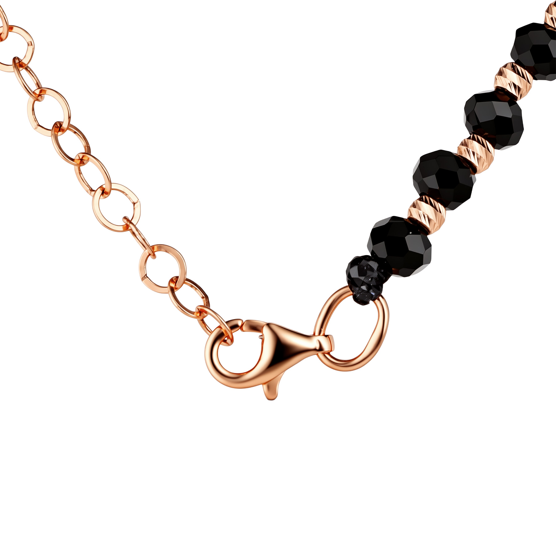 Изображение Золотая цепочка с ониксами