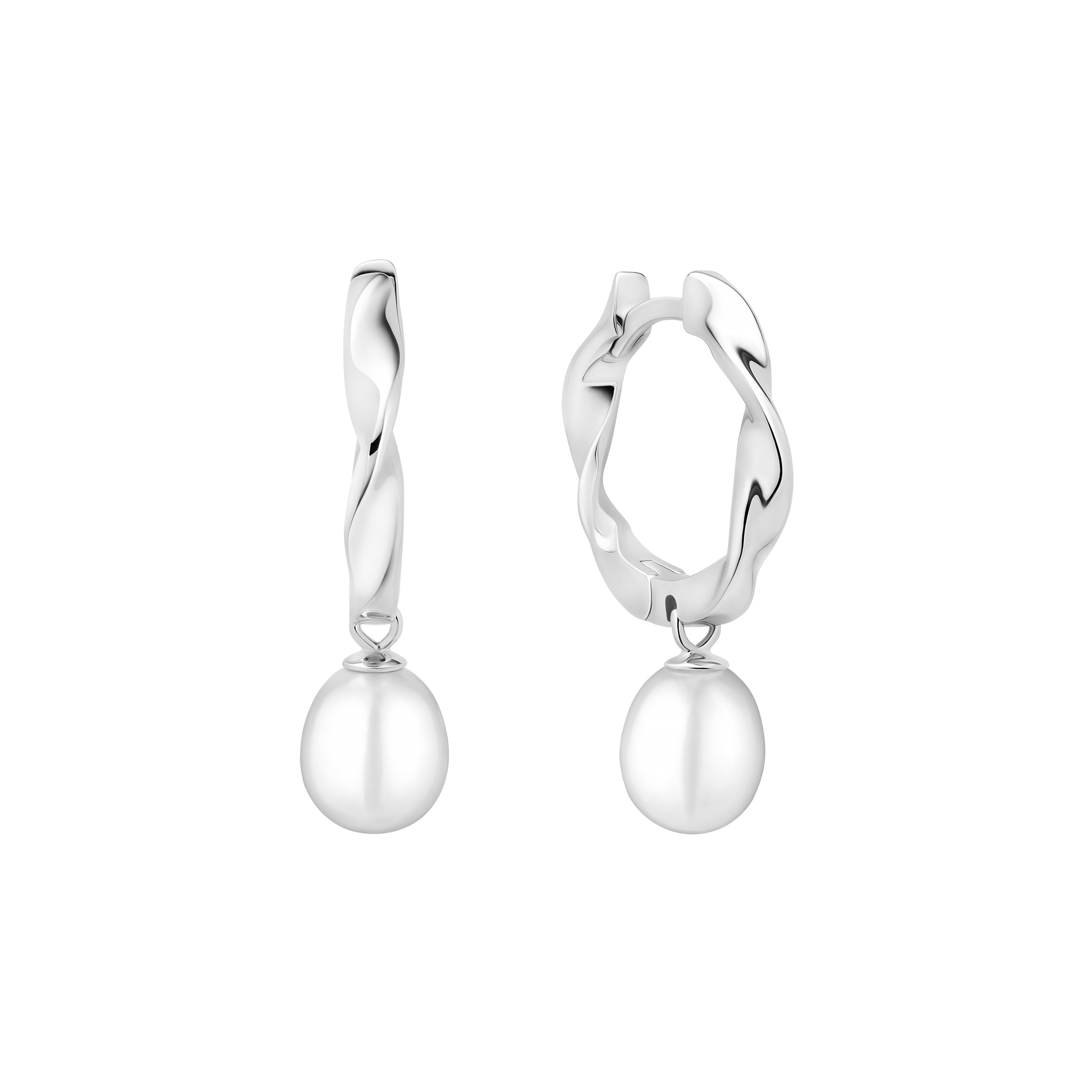 Изображение Серебряные серьги с жемчугом