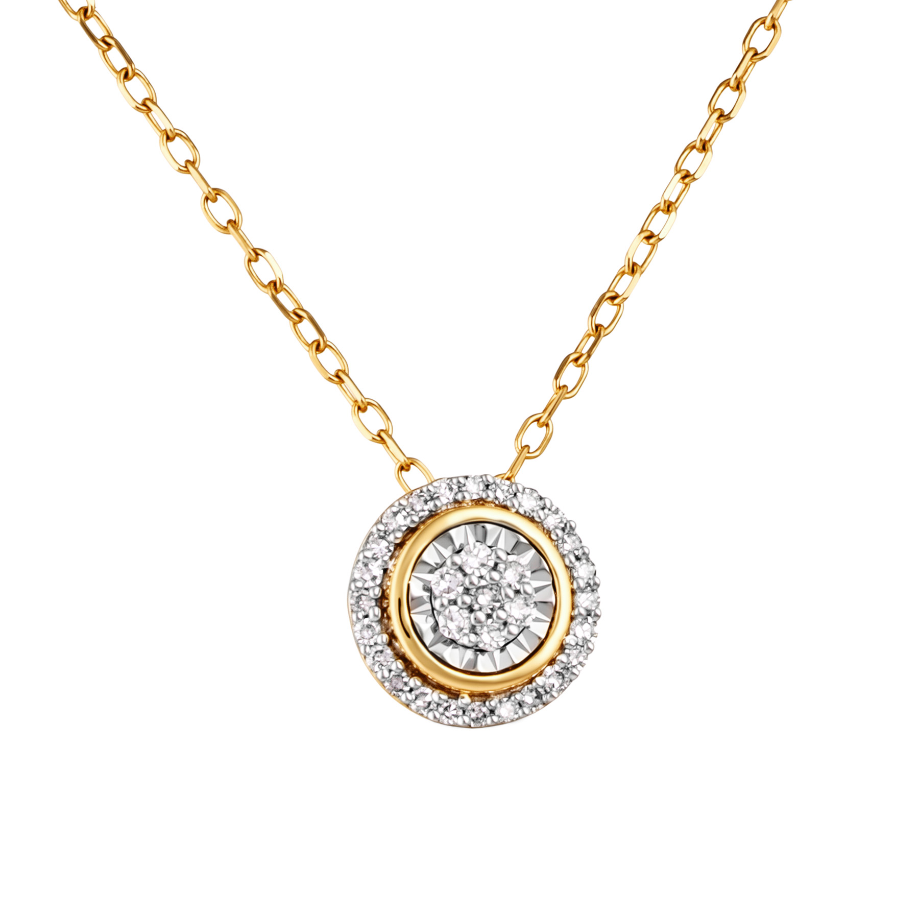 Изображение Цепочка из желтого золота с бриллиантами