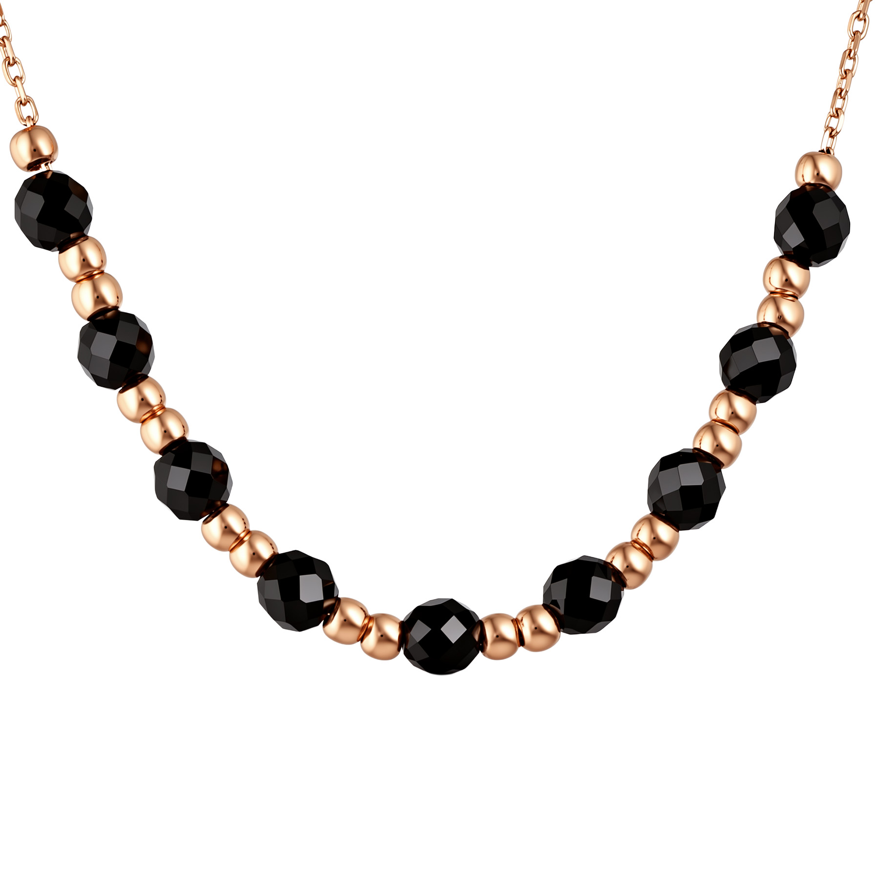 Изображение Золотая цепочка с ониксами