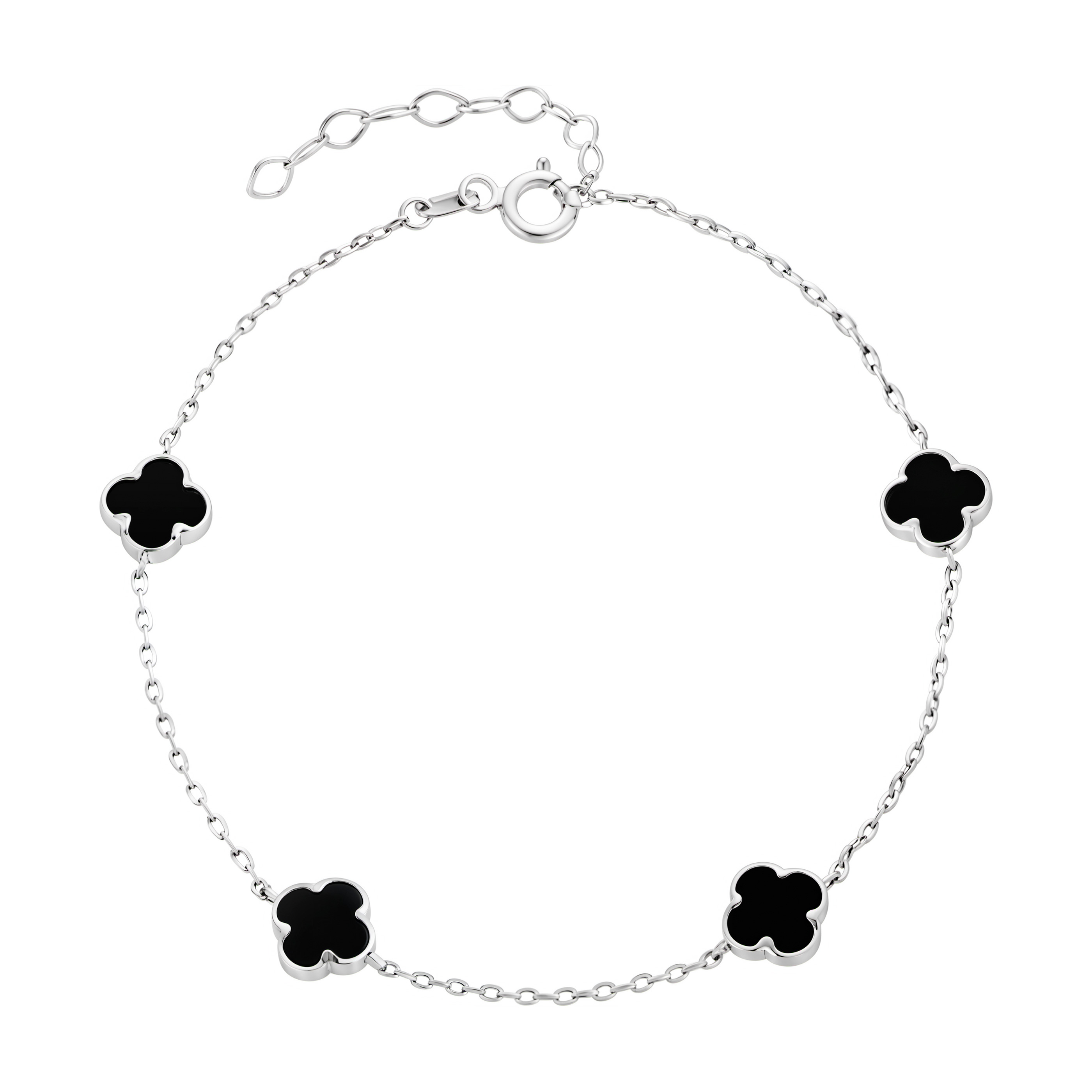 Paveikslėlis Balto aukso apyrankė su oniksais