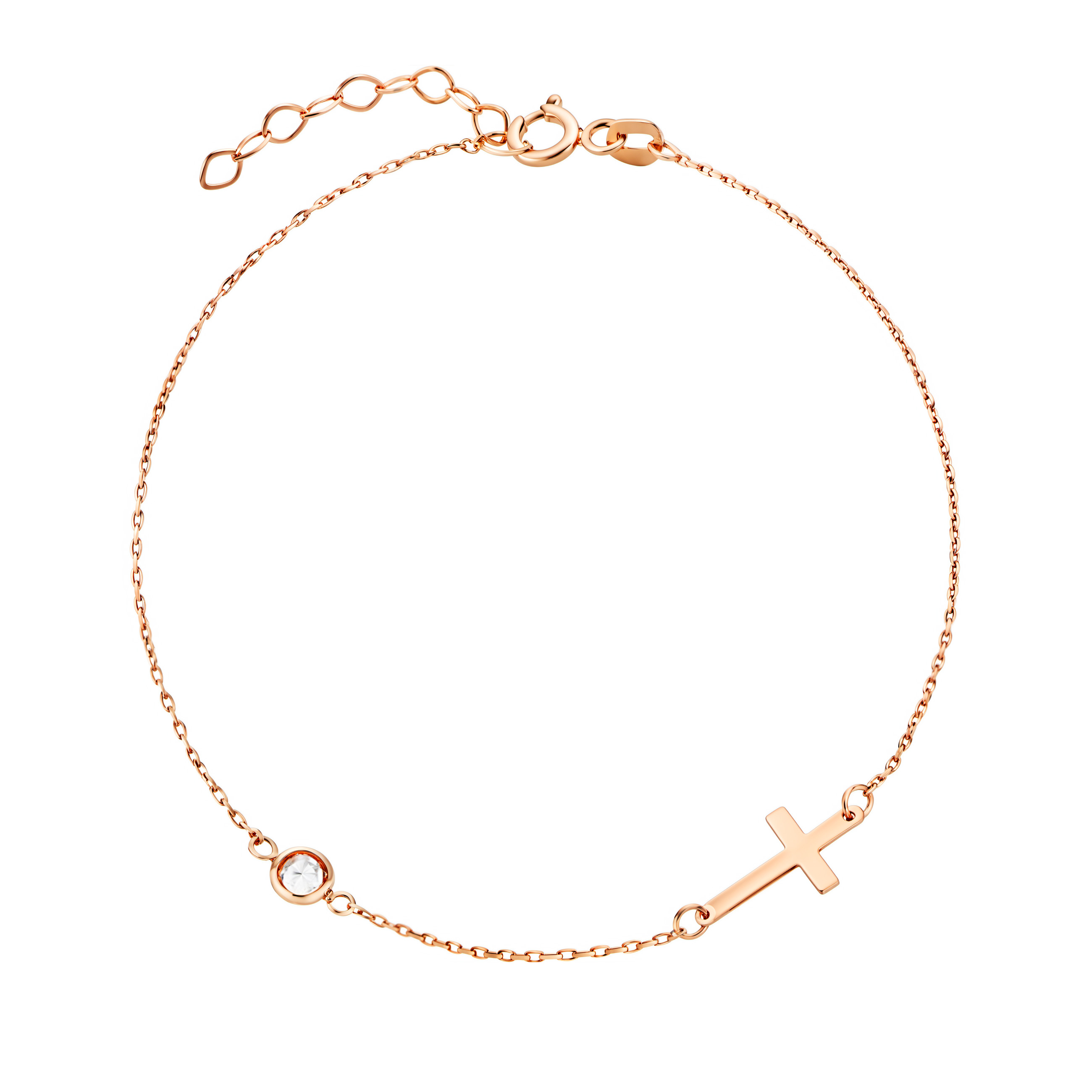 Paveikslėlis Auksinė apyrankė su cirkoniu