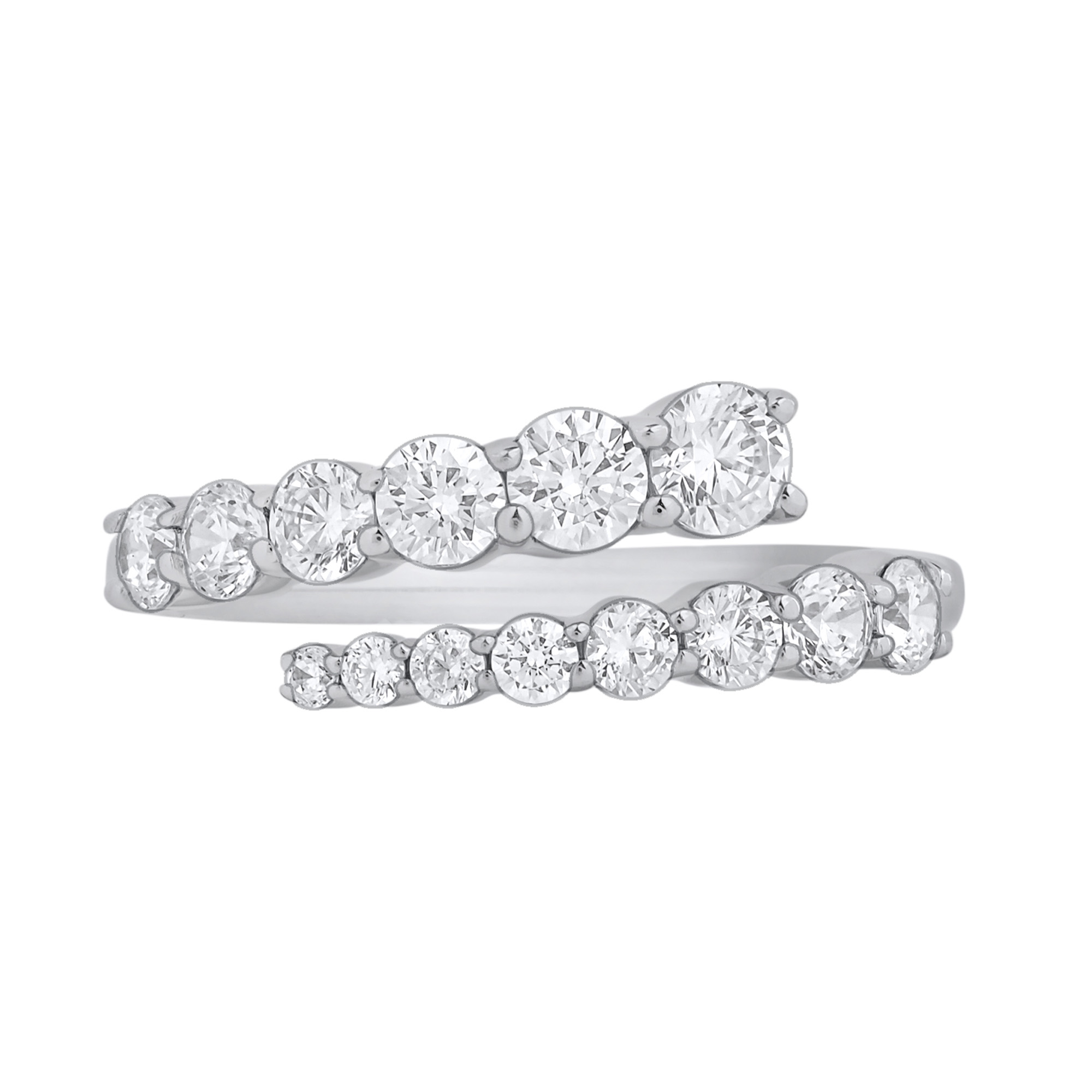 Paveikslėlis Balto aukso žiedas su LAB deimantais