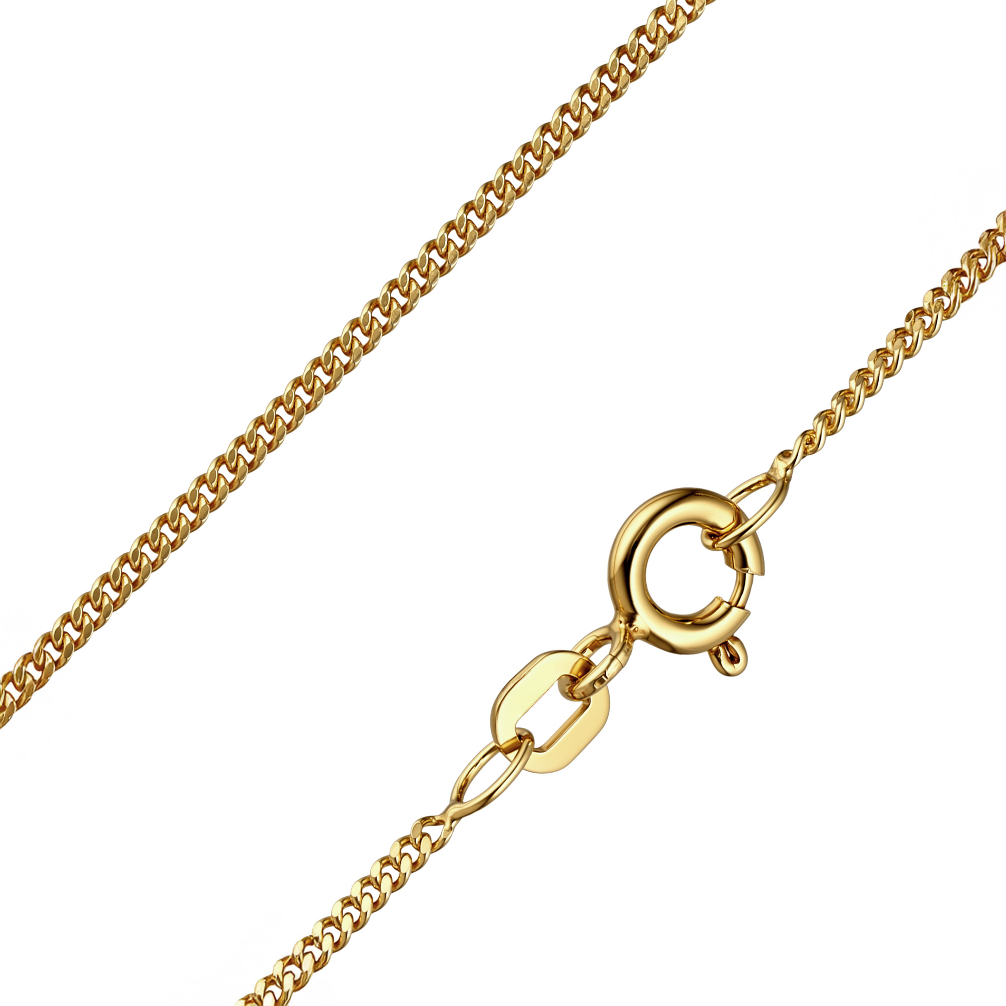 Paveikslėlis Paauksuota sidabrinė grandinėlė "Curb"