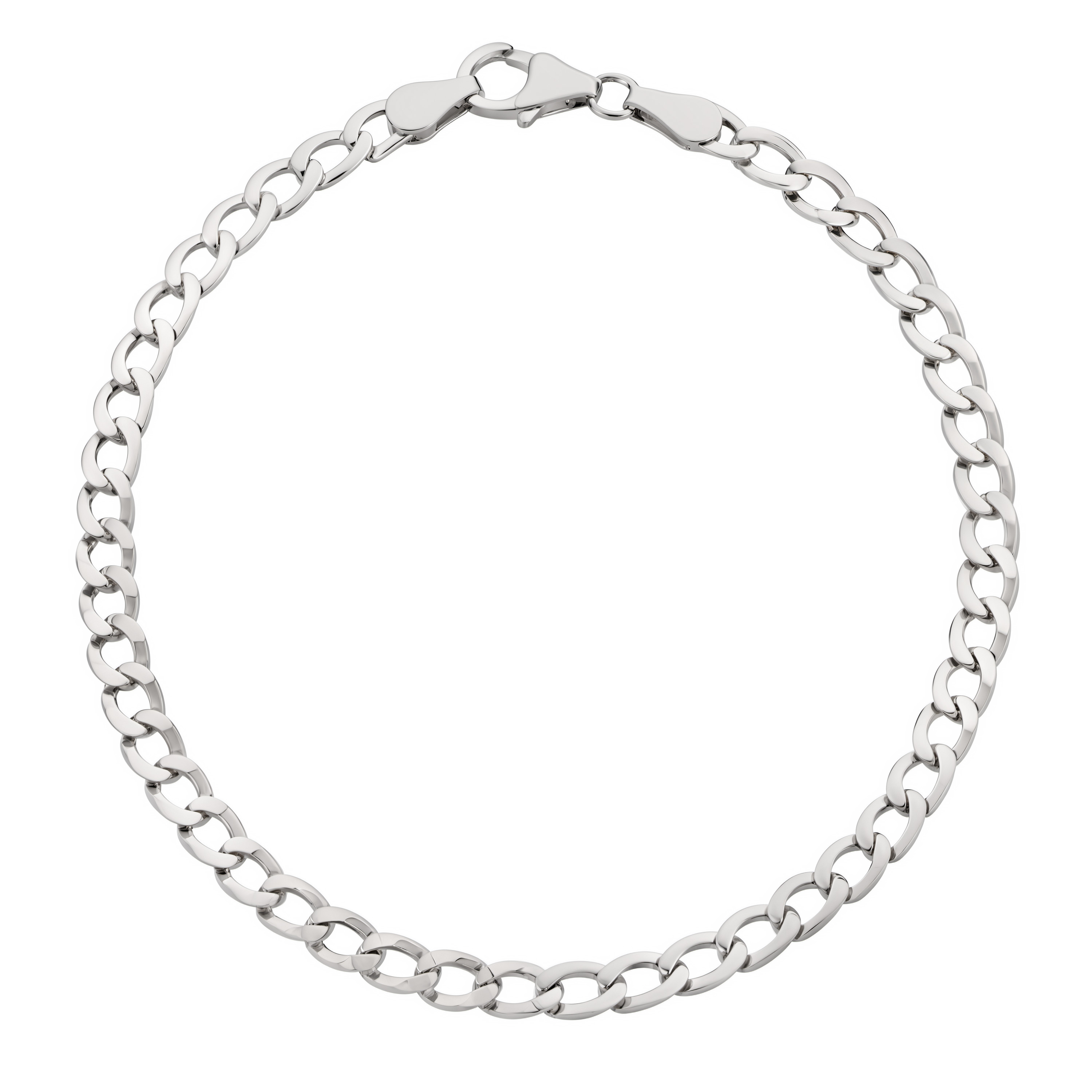 Paveikslėlis Sidabrinė apyrankė "Curb"