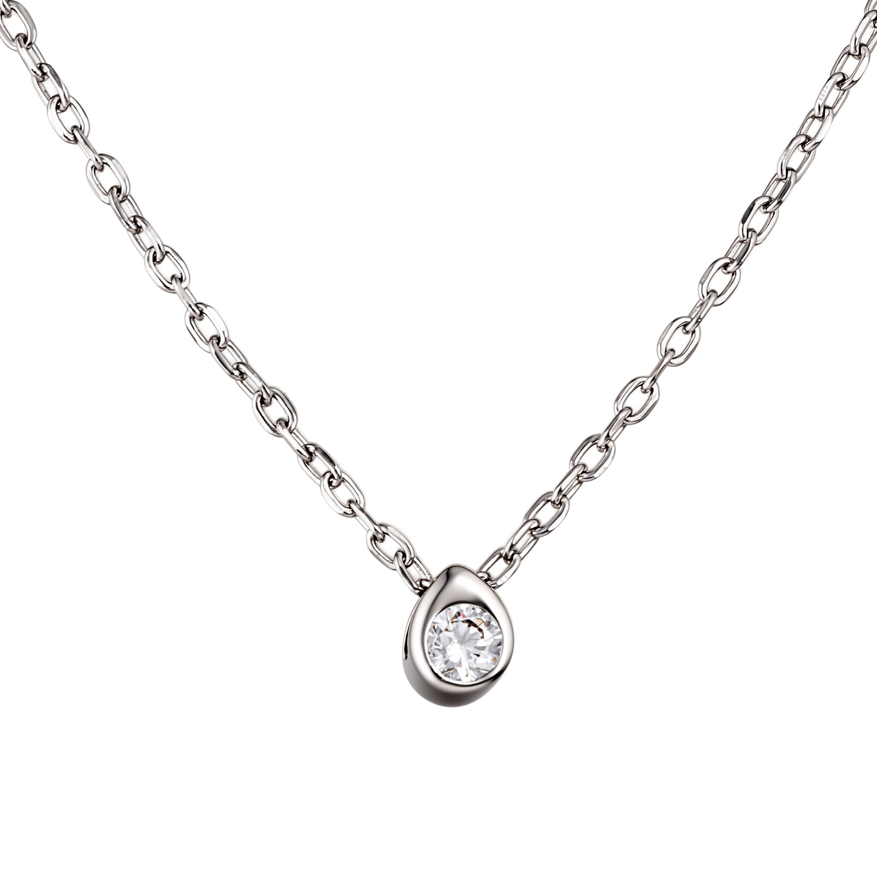 Изображение Серебряная цепочка с цирконом