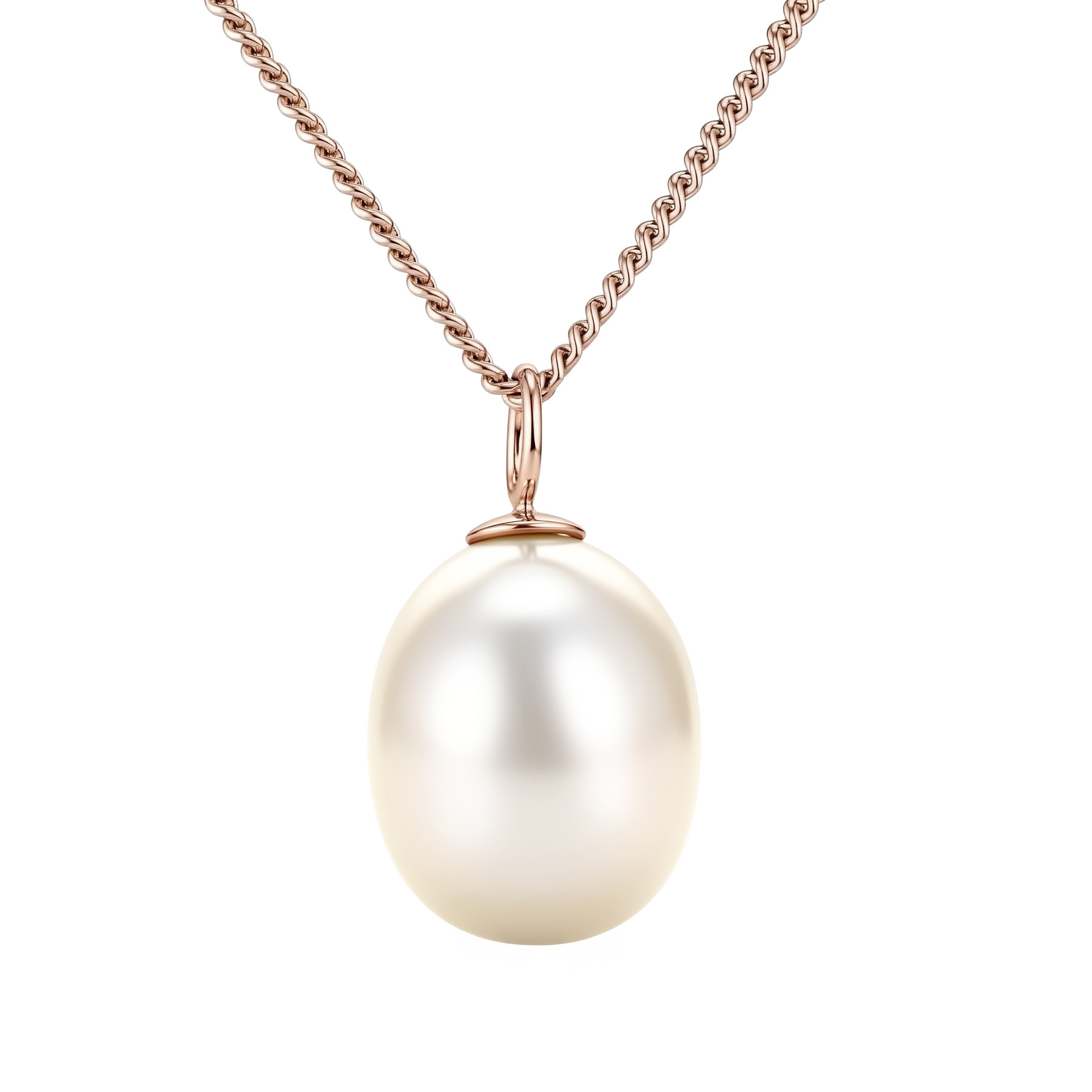 Изображение Цепочка из позолоченного серебра с жемчугом