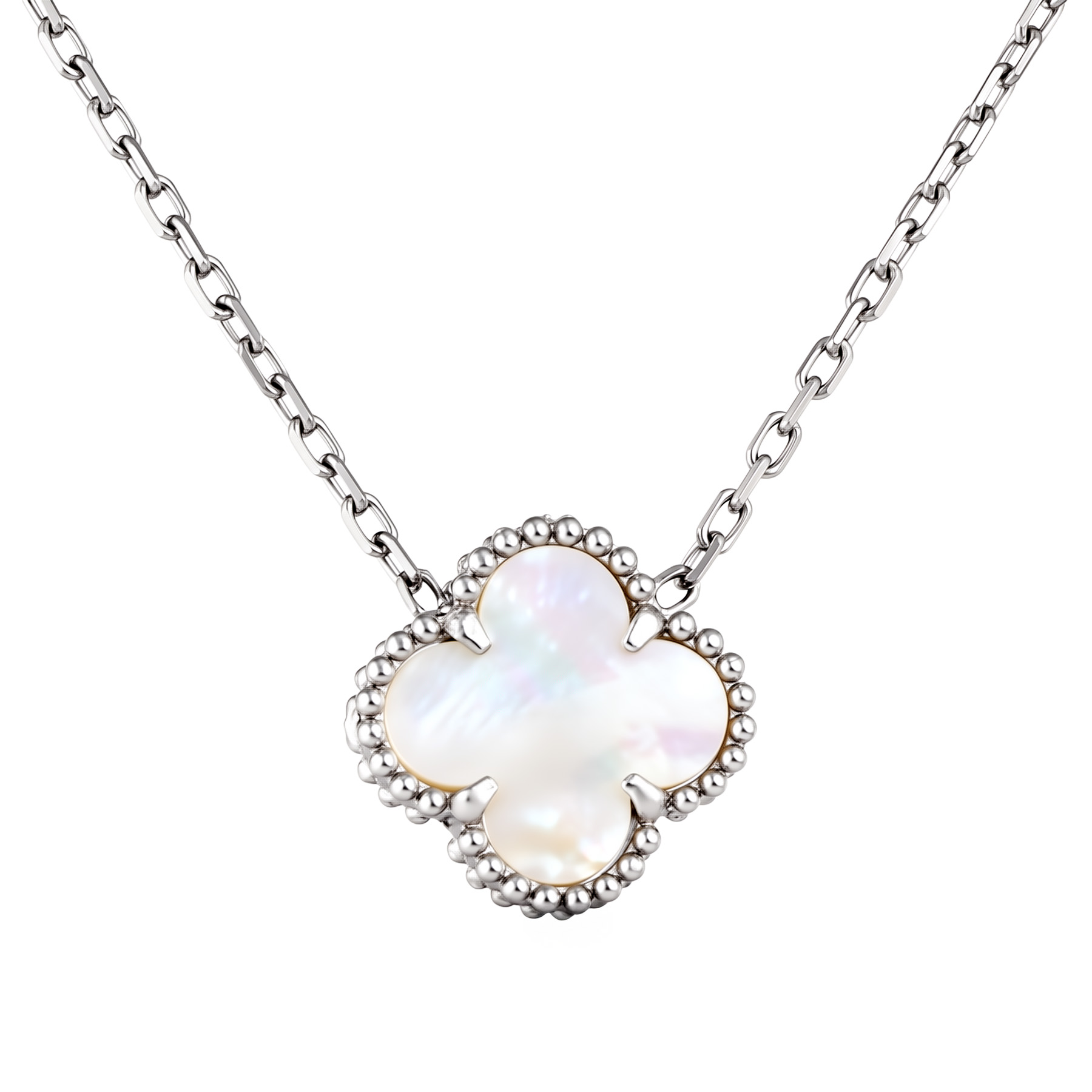 Изображение Серебряная цепочка с перламутром