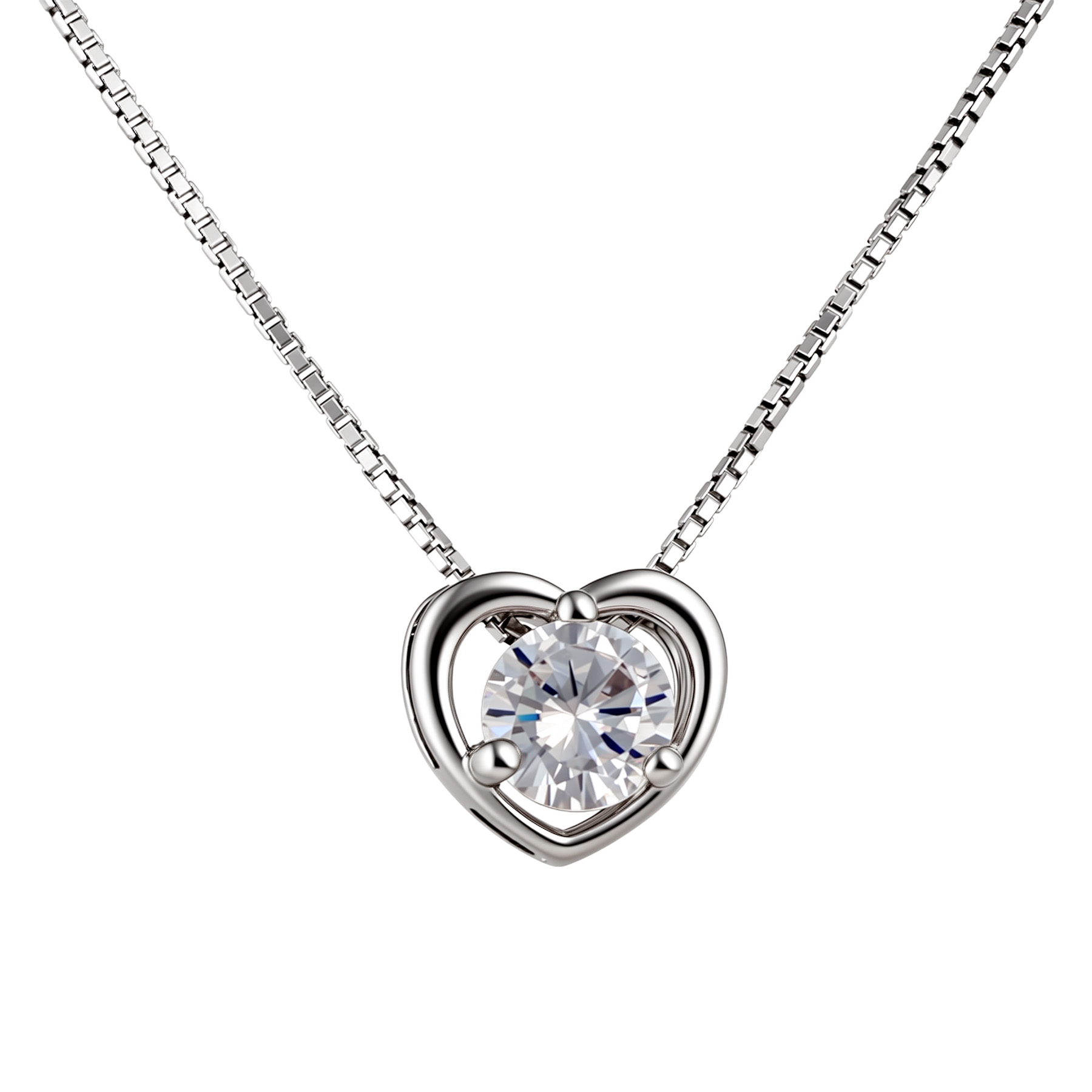 Изображение Серебряная цепочка с цирконом