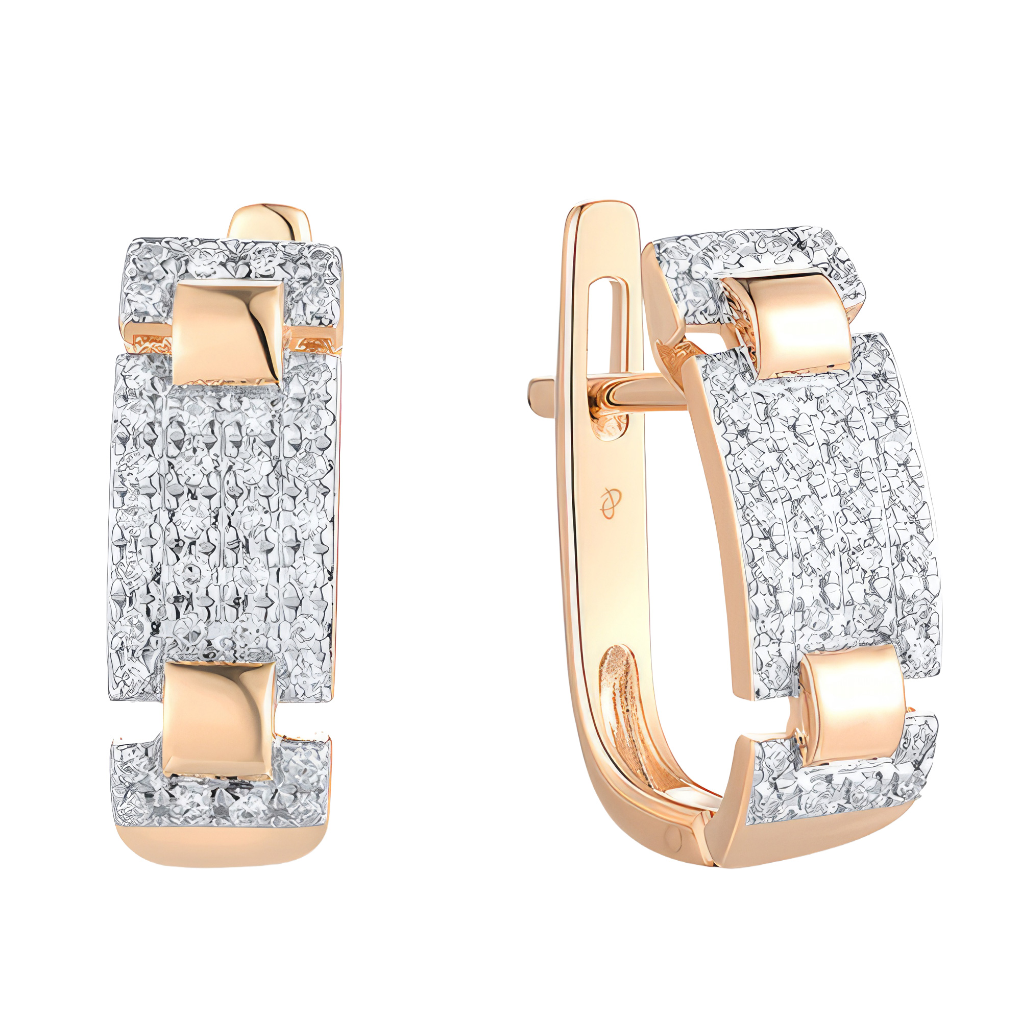 Paveikslėlis Auksiniai auskarai su briliantais