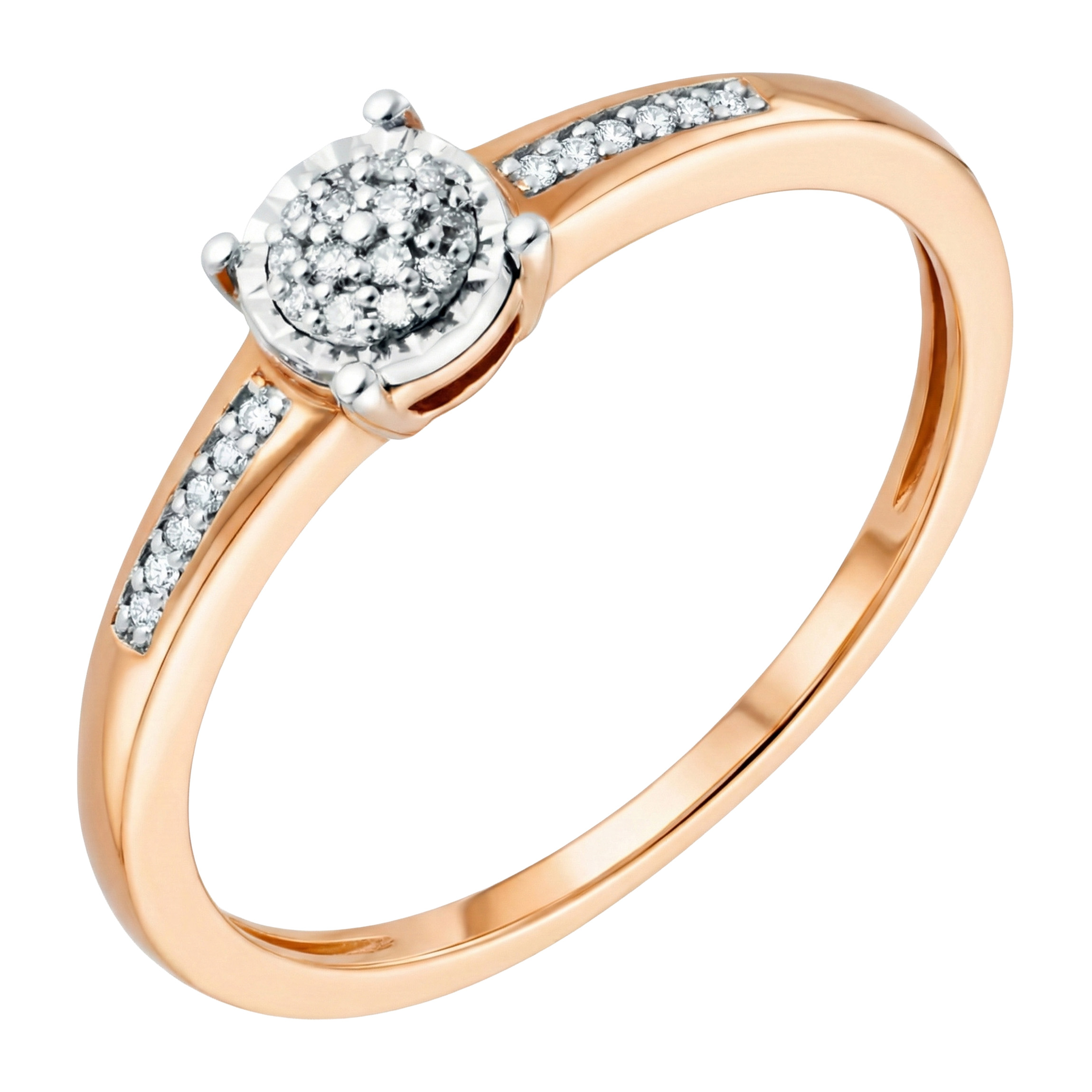 Paveikslėlis Auksinis žiedas su briliantais