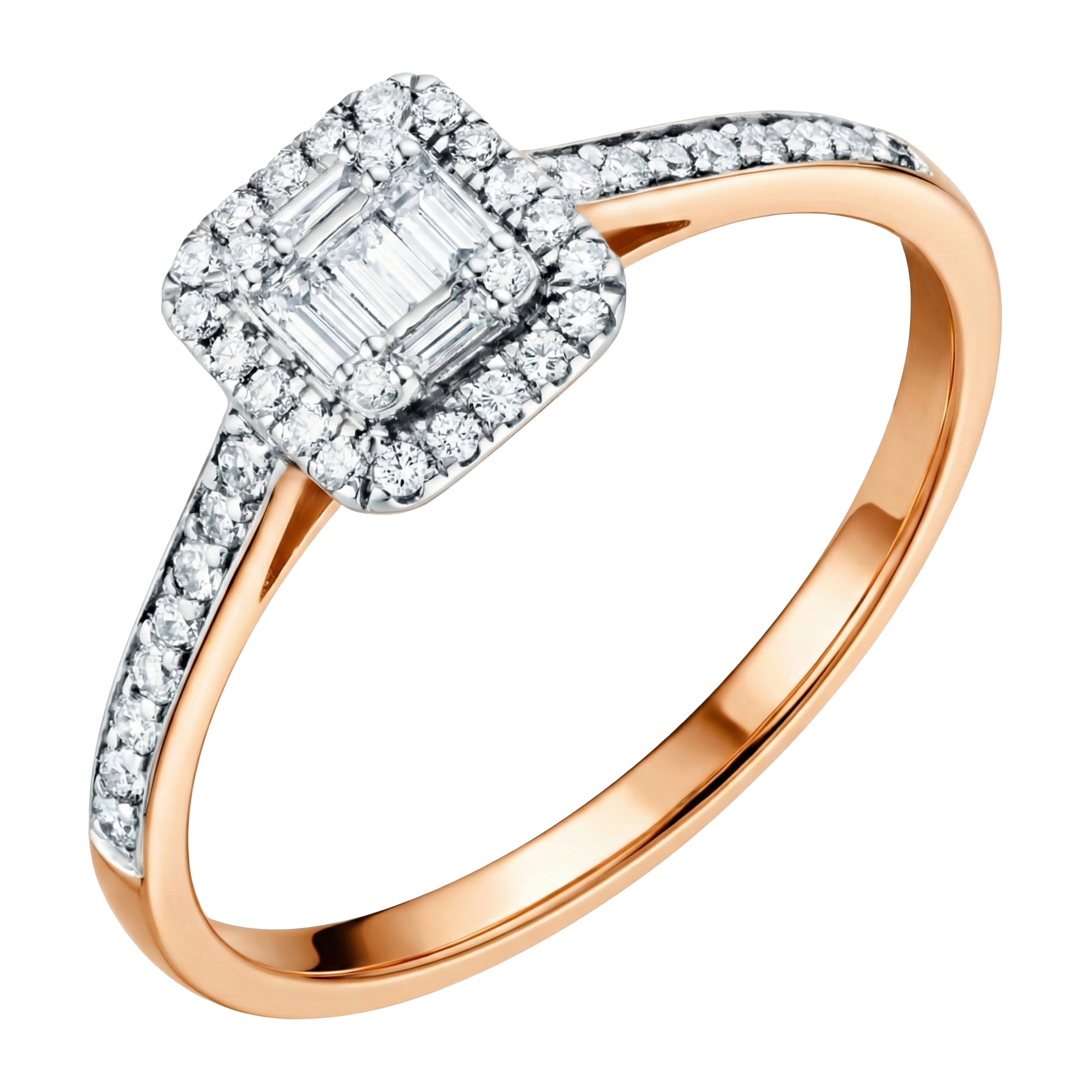 Paveikslėlis Auksinis žiedas su briliantais