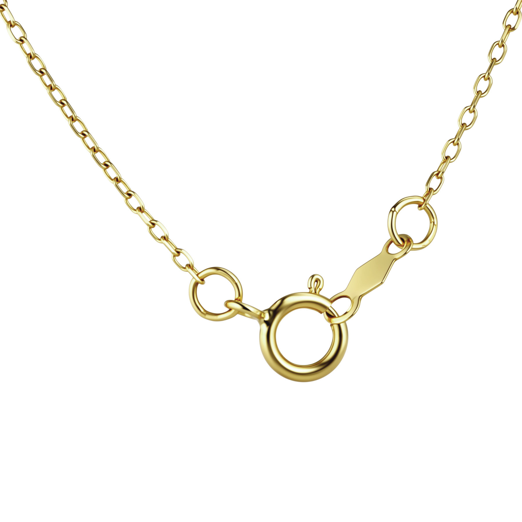 Изображение Цепочка из желтого золота с бриллиантом