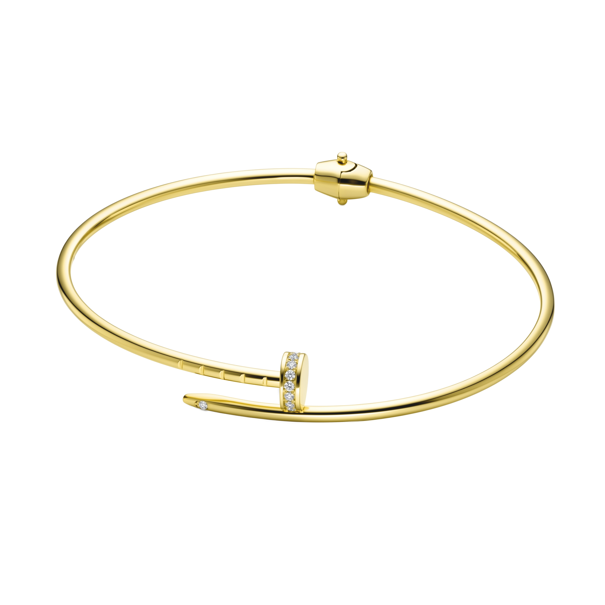 Изображение Браслет из желтого золота с цирконами