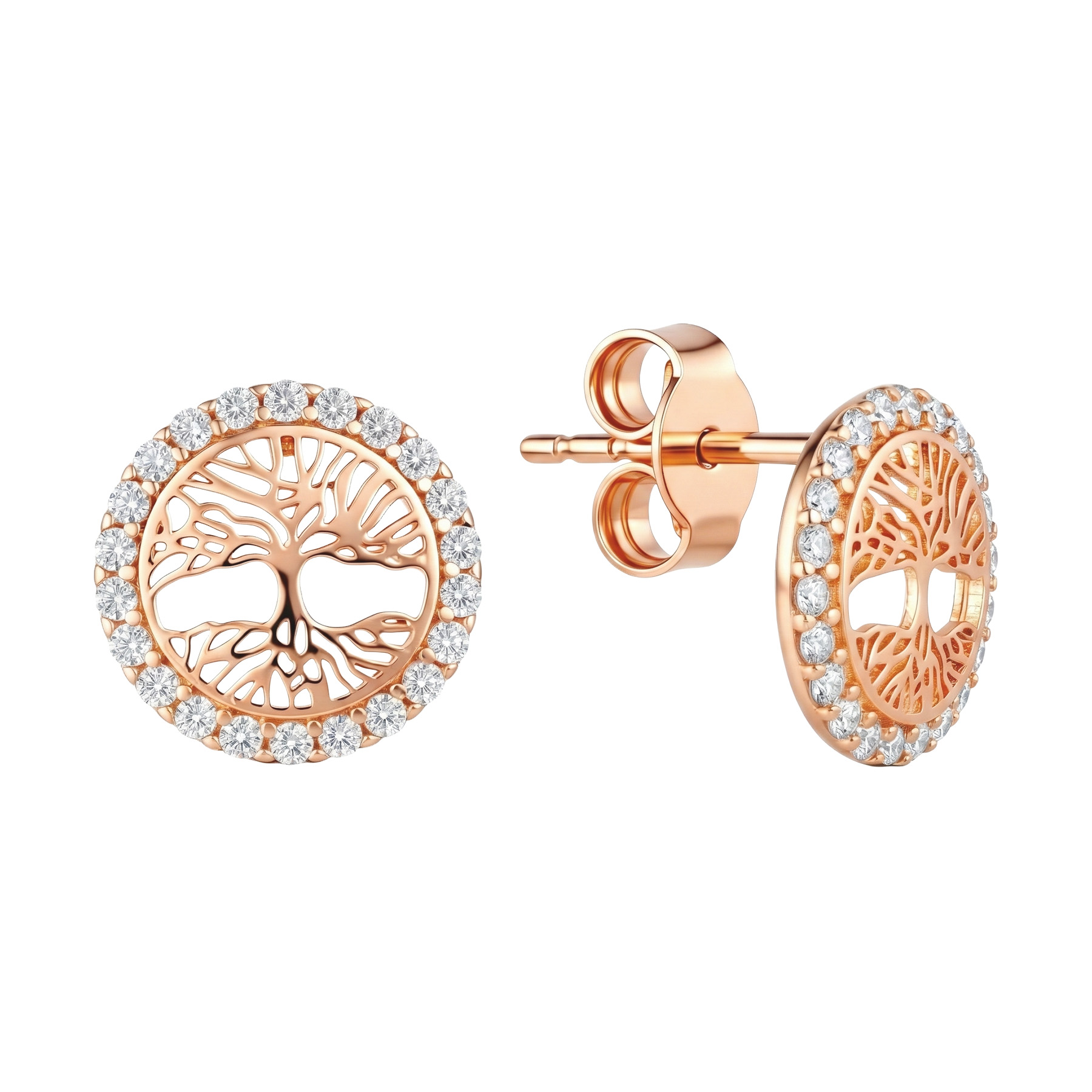 Paveikslėlis Auksiniai auskarai su cirkoniais