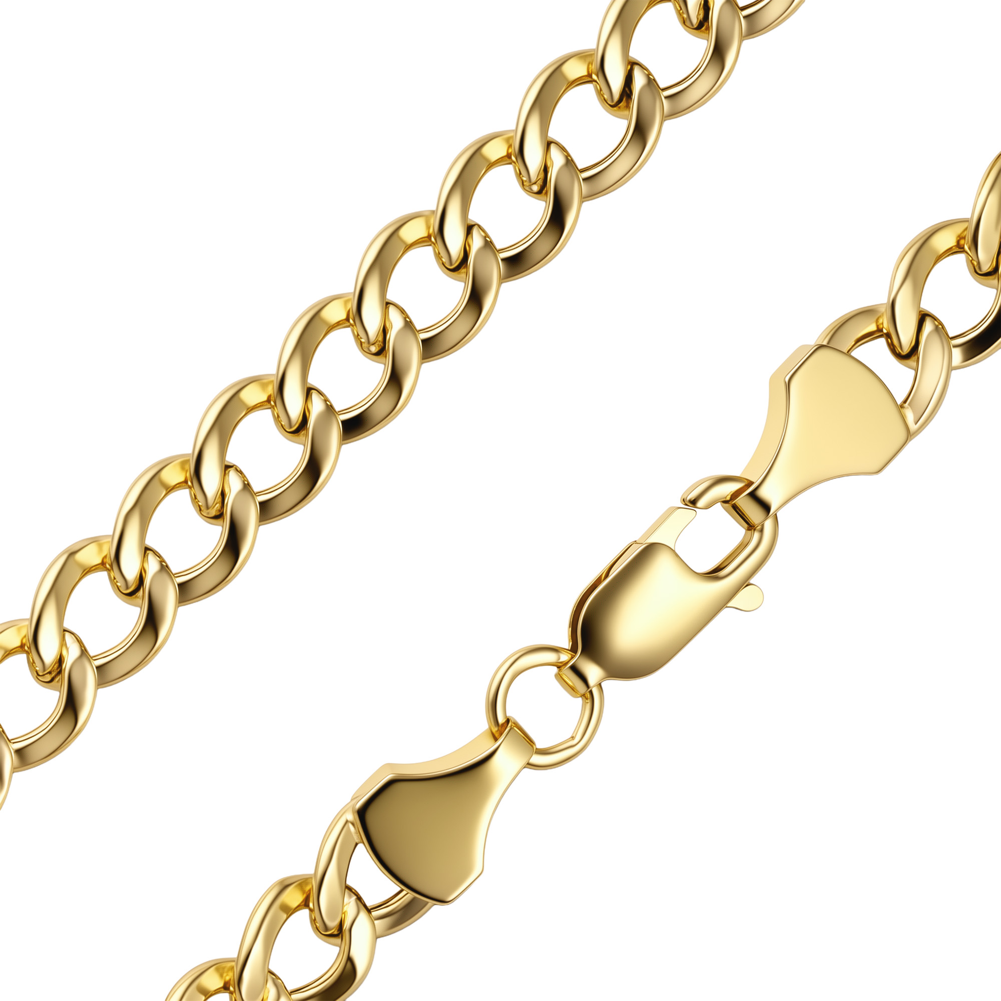 Изображение Цепочка из желтого золота "Curb"