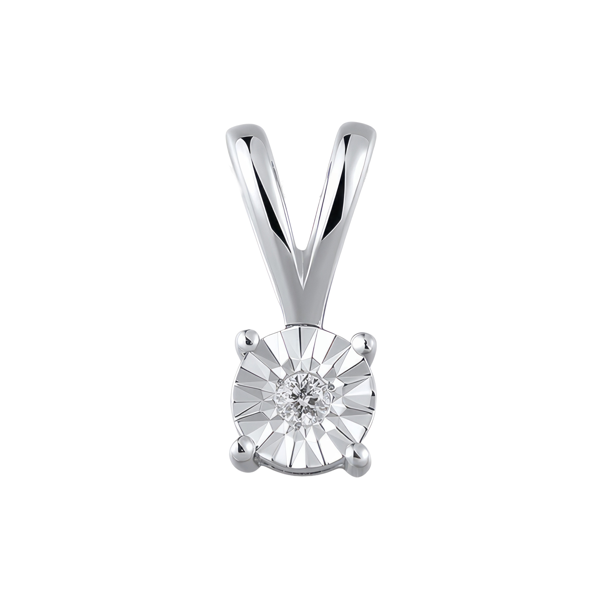 Paveikslėlis Balto aukso pakabukas su briliantu