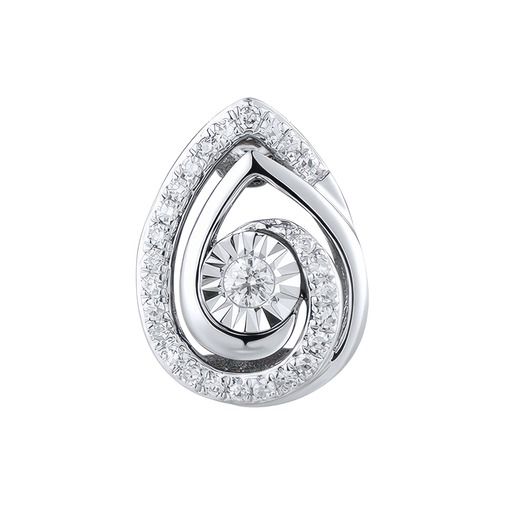 Paveikslėlis Balto aukso pakabukas su briliantais