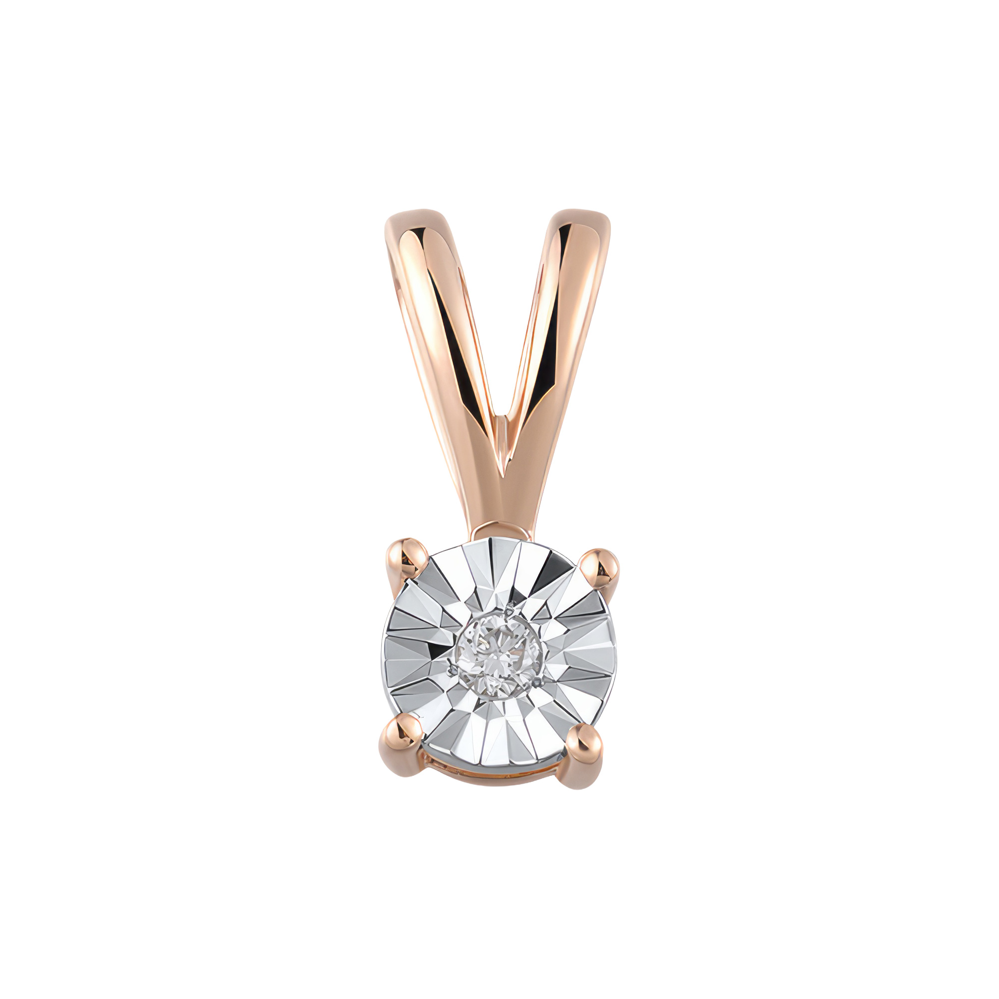 Paveikslėlis Auksinis pakabukas su briliantu