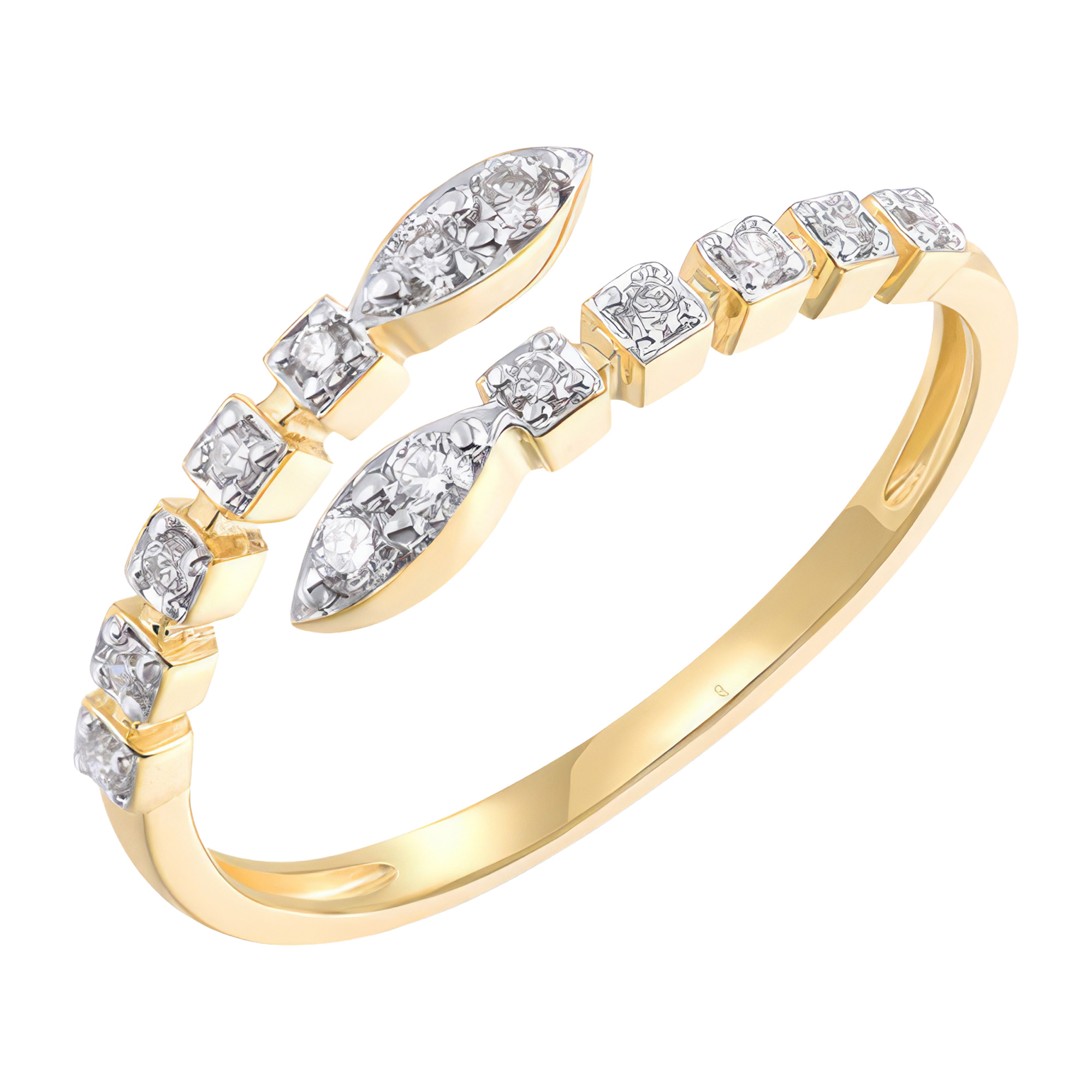 Изображение Кольцо из желтого золота с бриллиантами