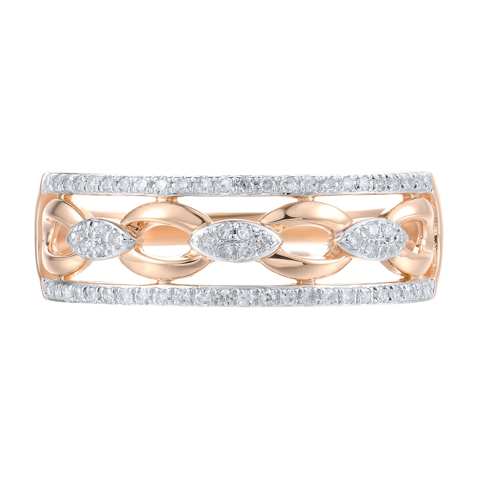 Изображение Золотое кольцо с бриллиантами