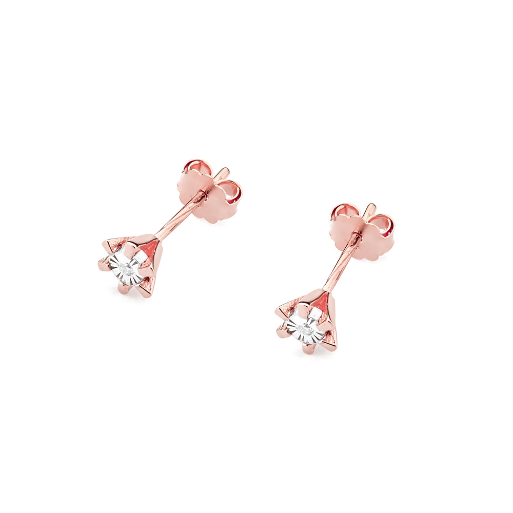 Paveikslėlis Auksiniai auskarai su briliantais