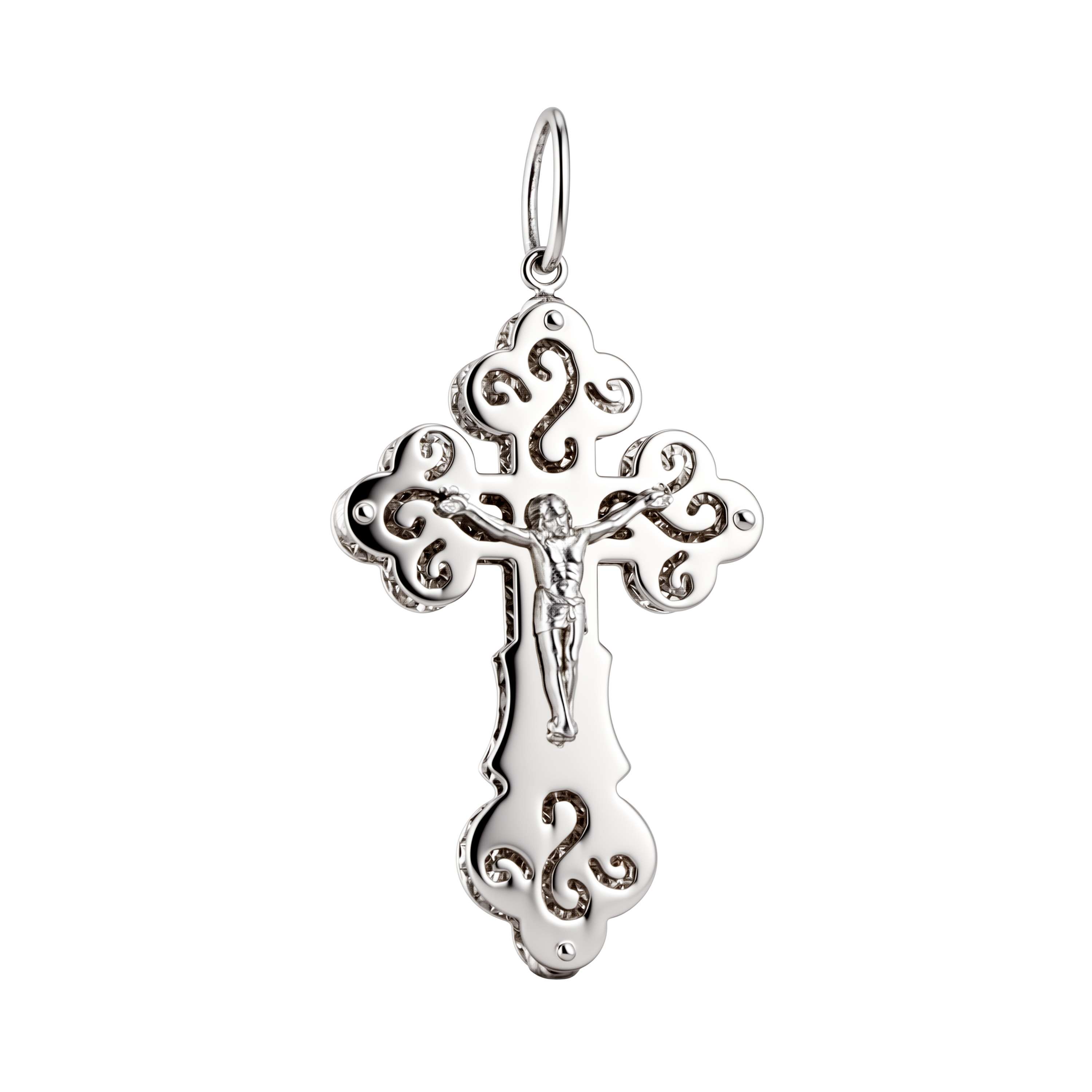 Paveikslėlis Sidabrinis stačiatikių kryželis