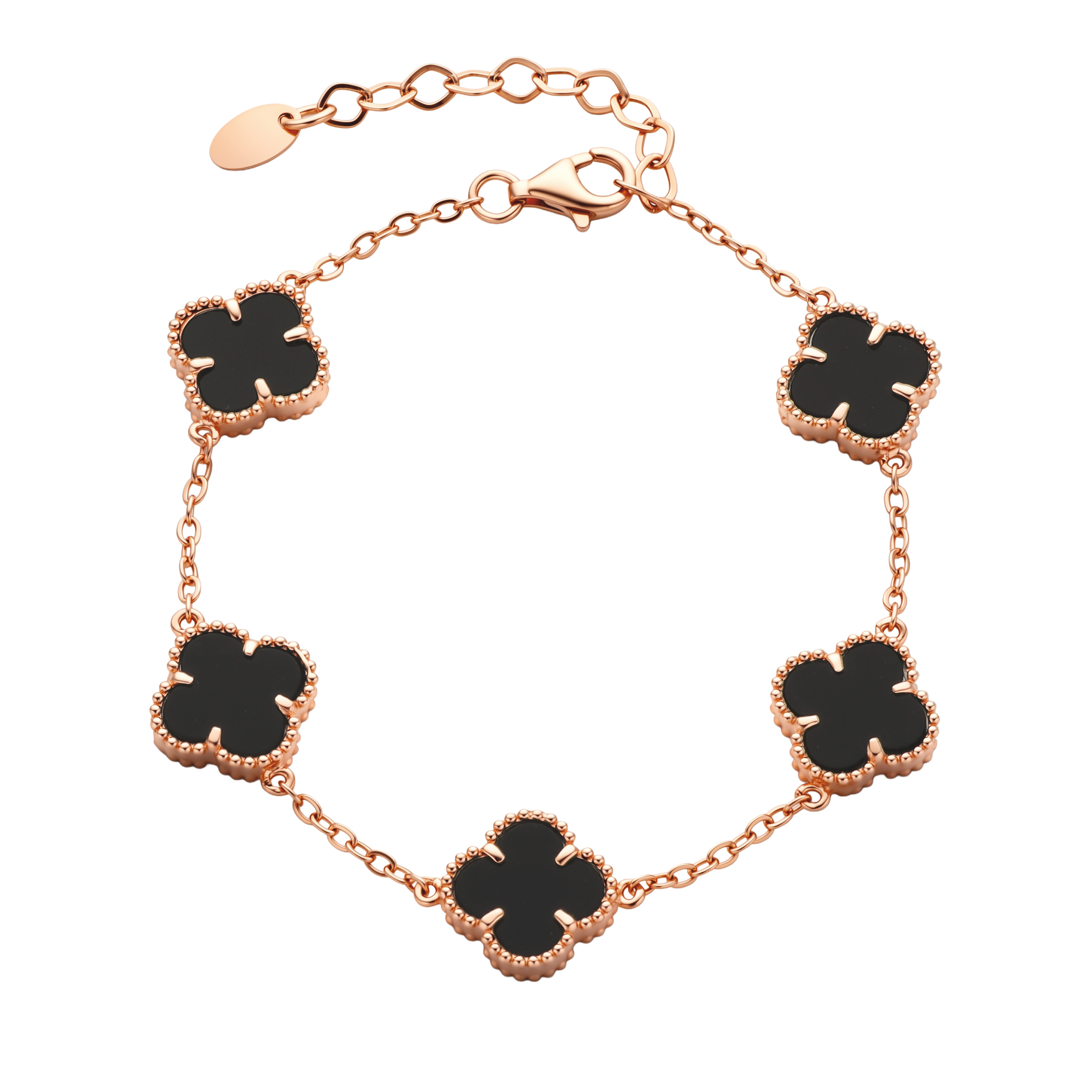 Paveikslėlis Paauksuota sidabrinė apyrankė su oniksais