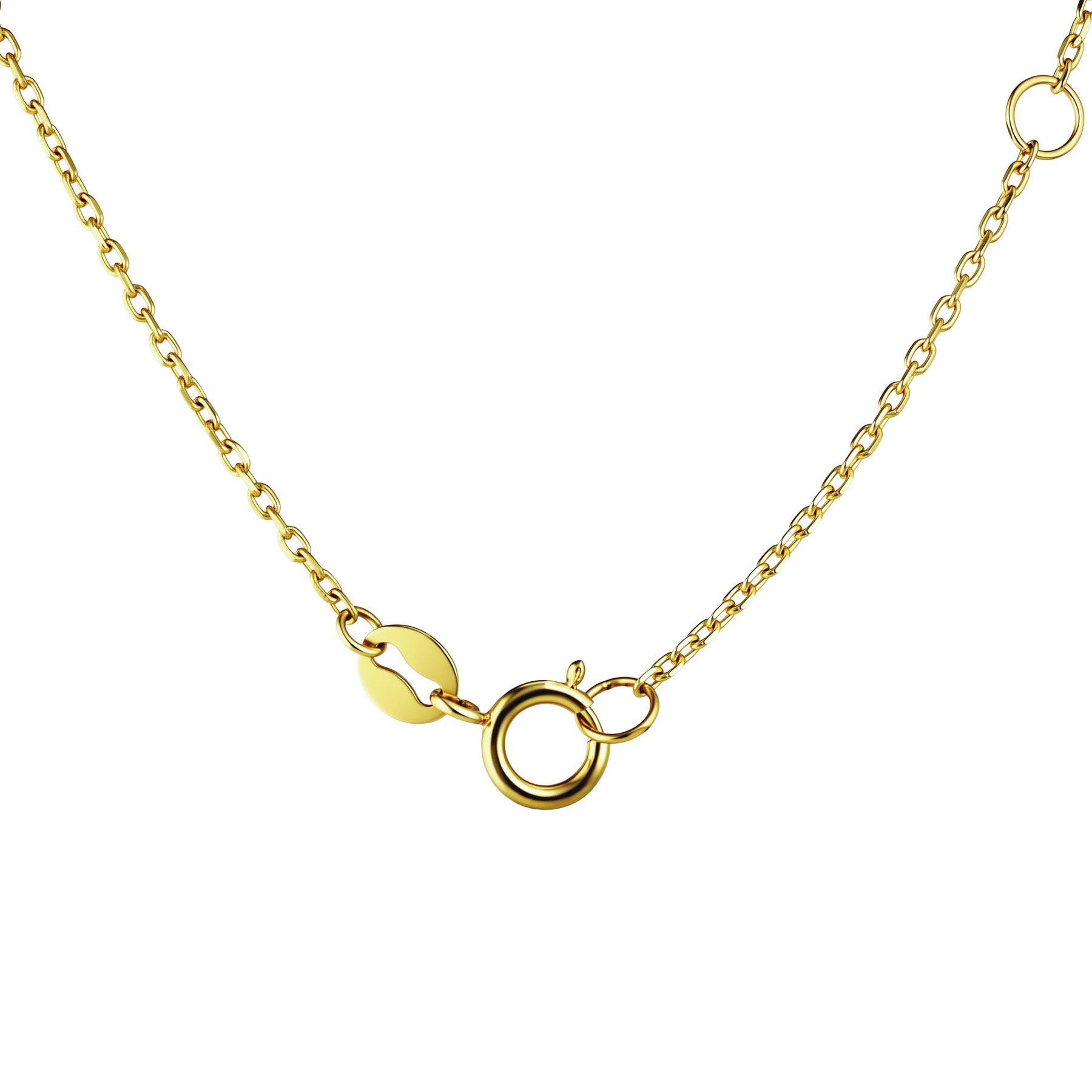 Изображение Цепочка из желтого золота с цирконами