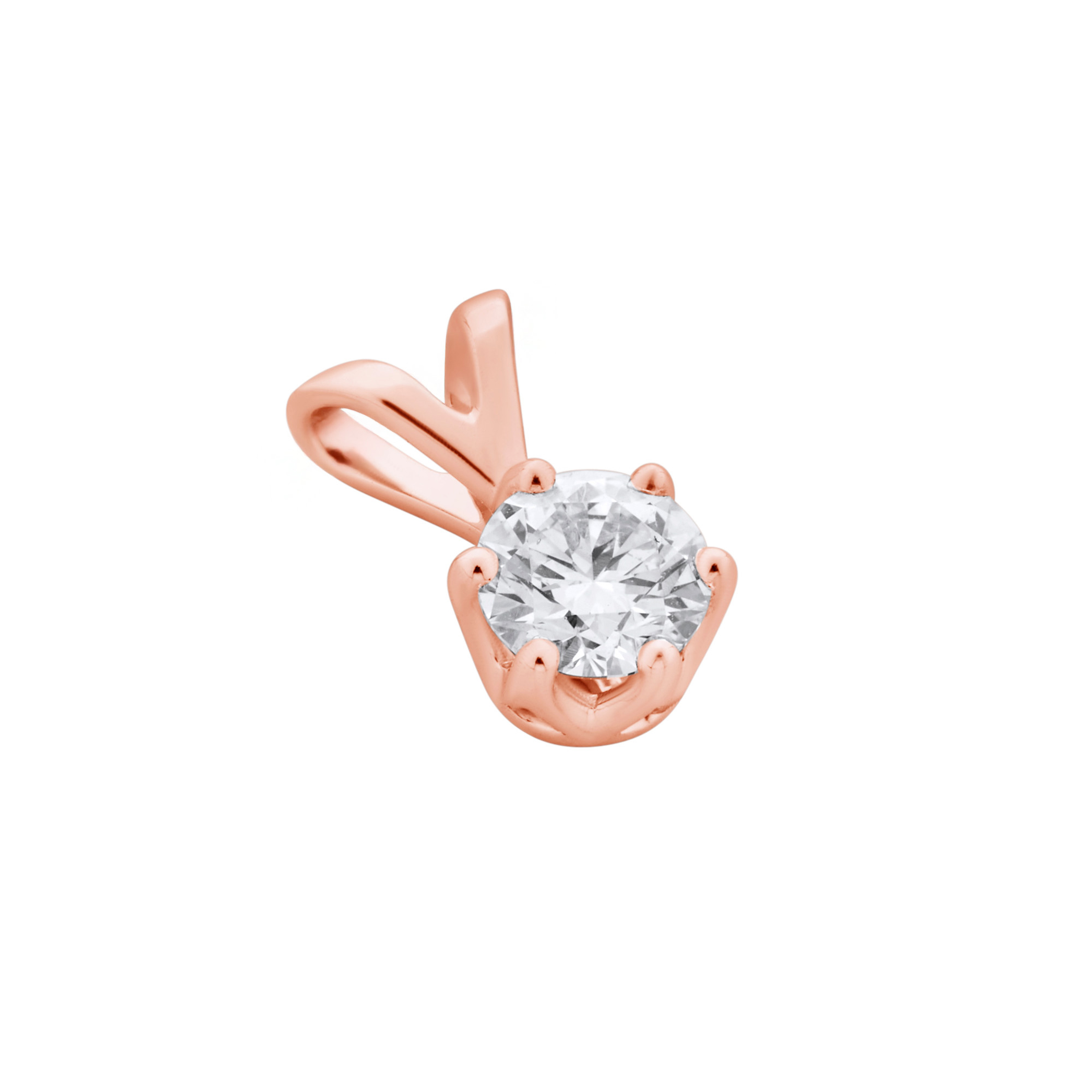 Изображение Золотая подвеска с бриллиантом