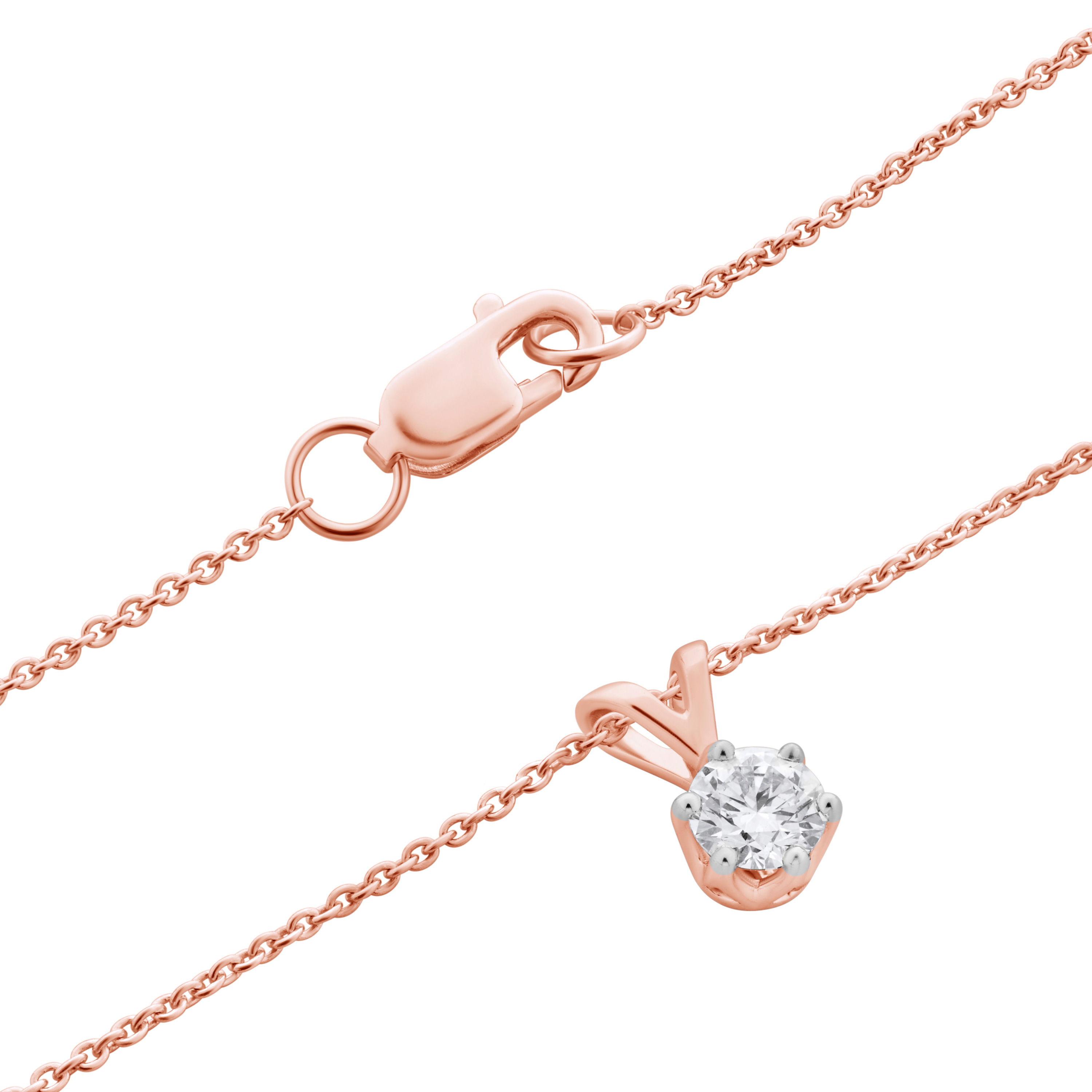 Изображение Золотая подвеска с бриллиантом