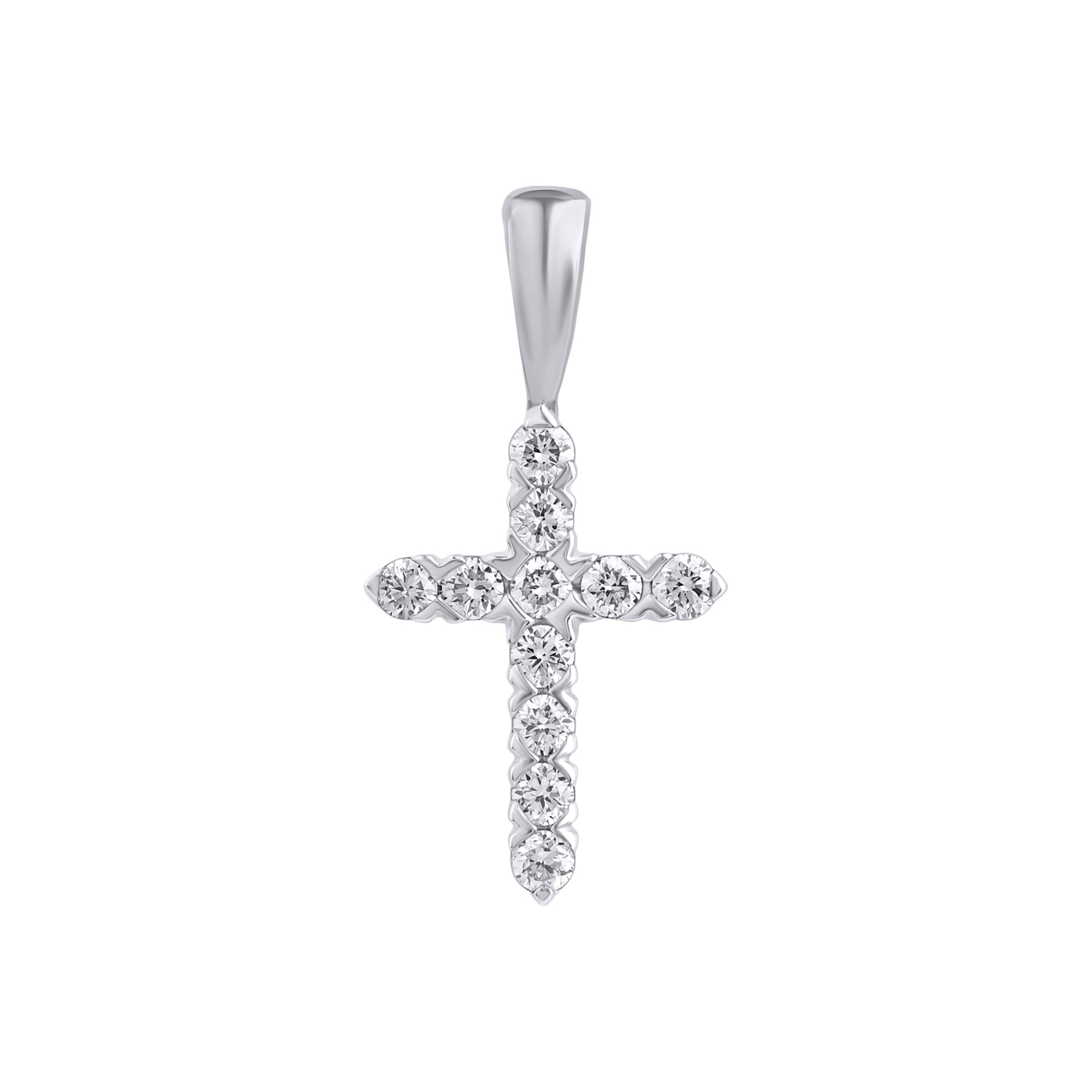 Изображение Подвеска из белого золота с бриллиантами