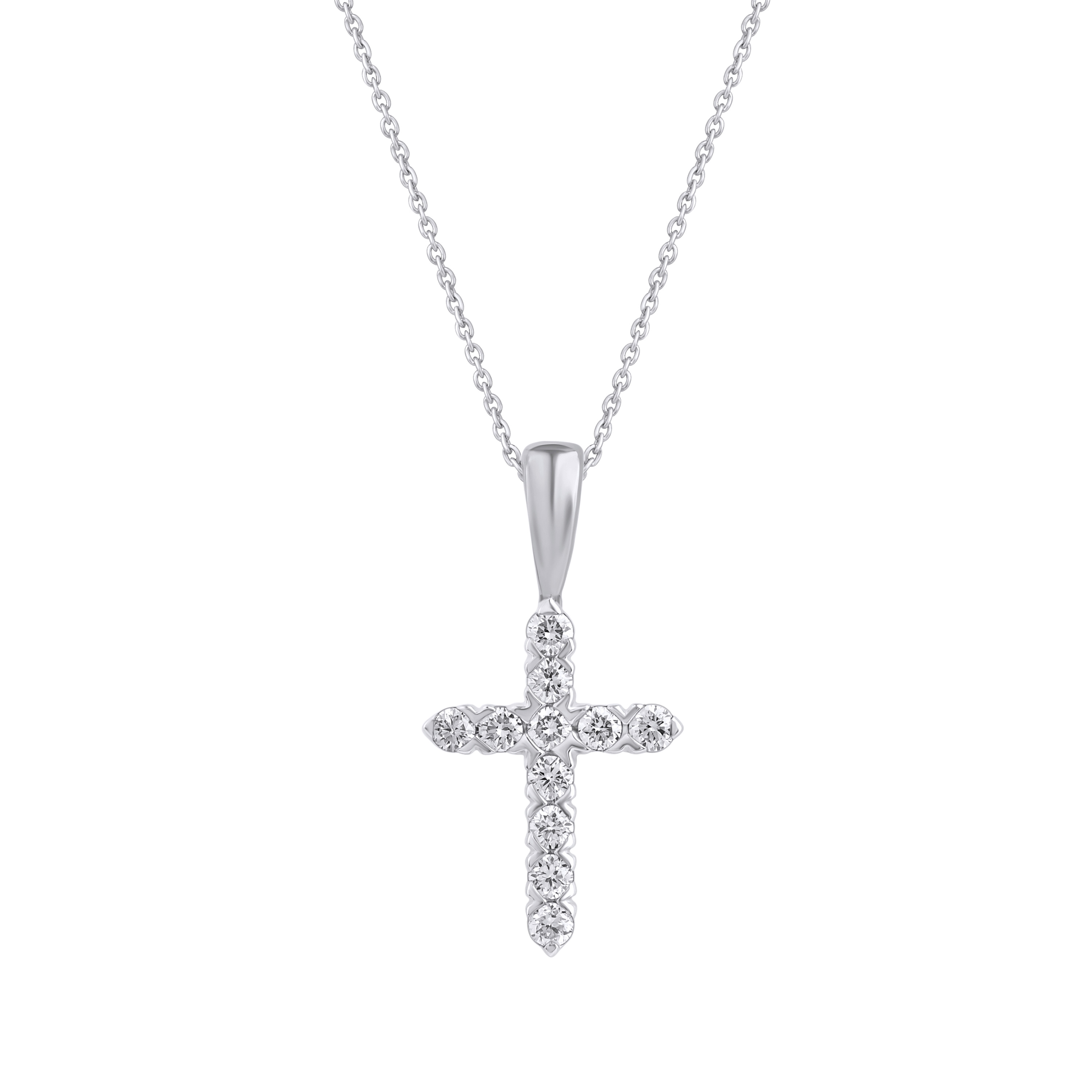 Изображение Подвеска из белого золота с бриллиантами