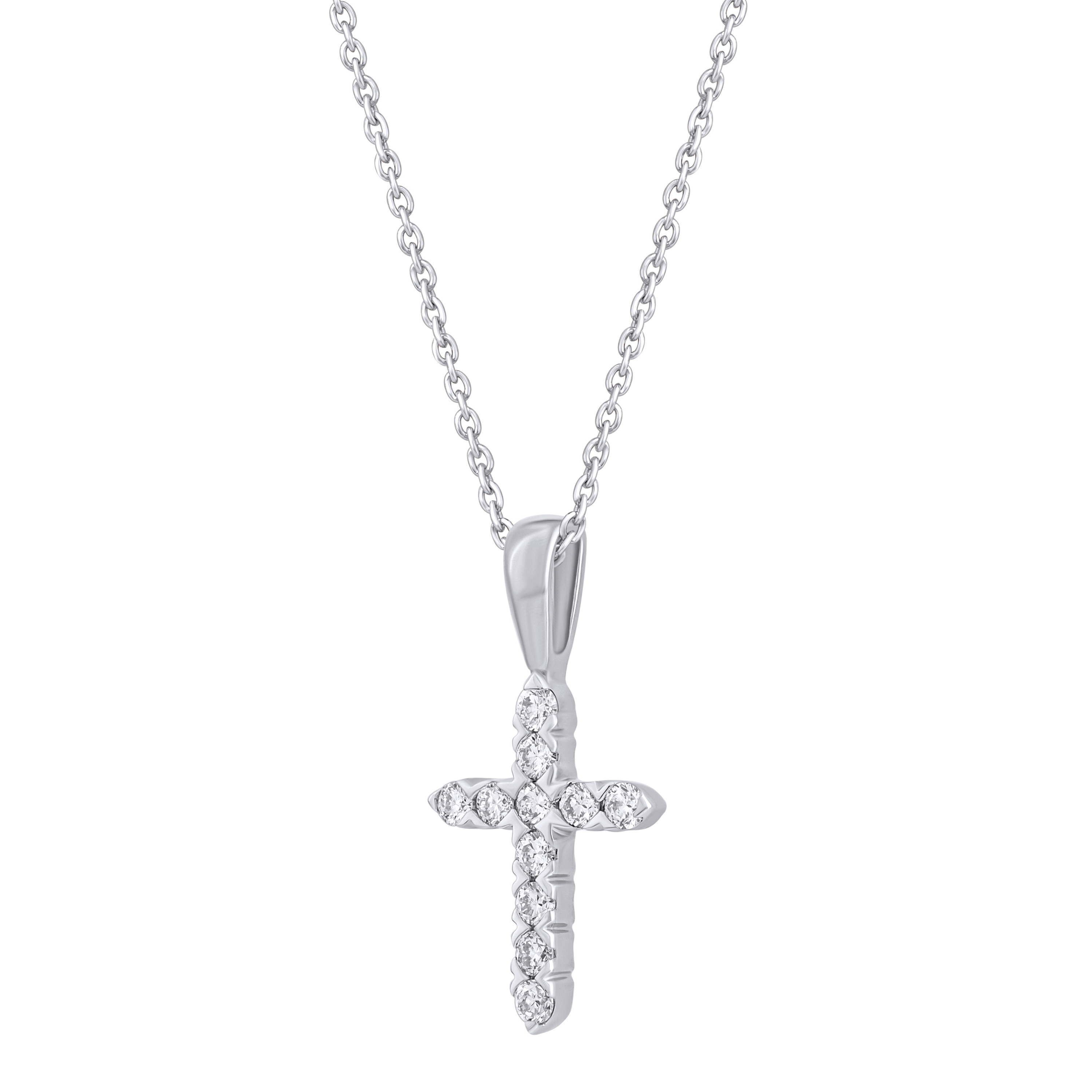 Изображение Подвеска из белого золота с бриллиантами