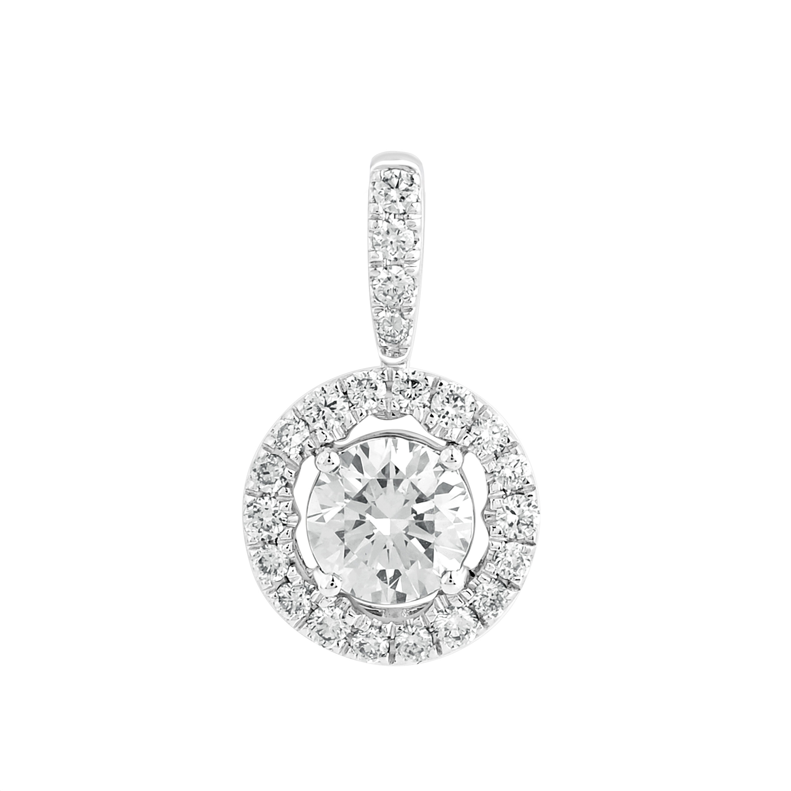 Изображение Подвеска из белого золота с бриллиантами