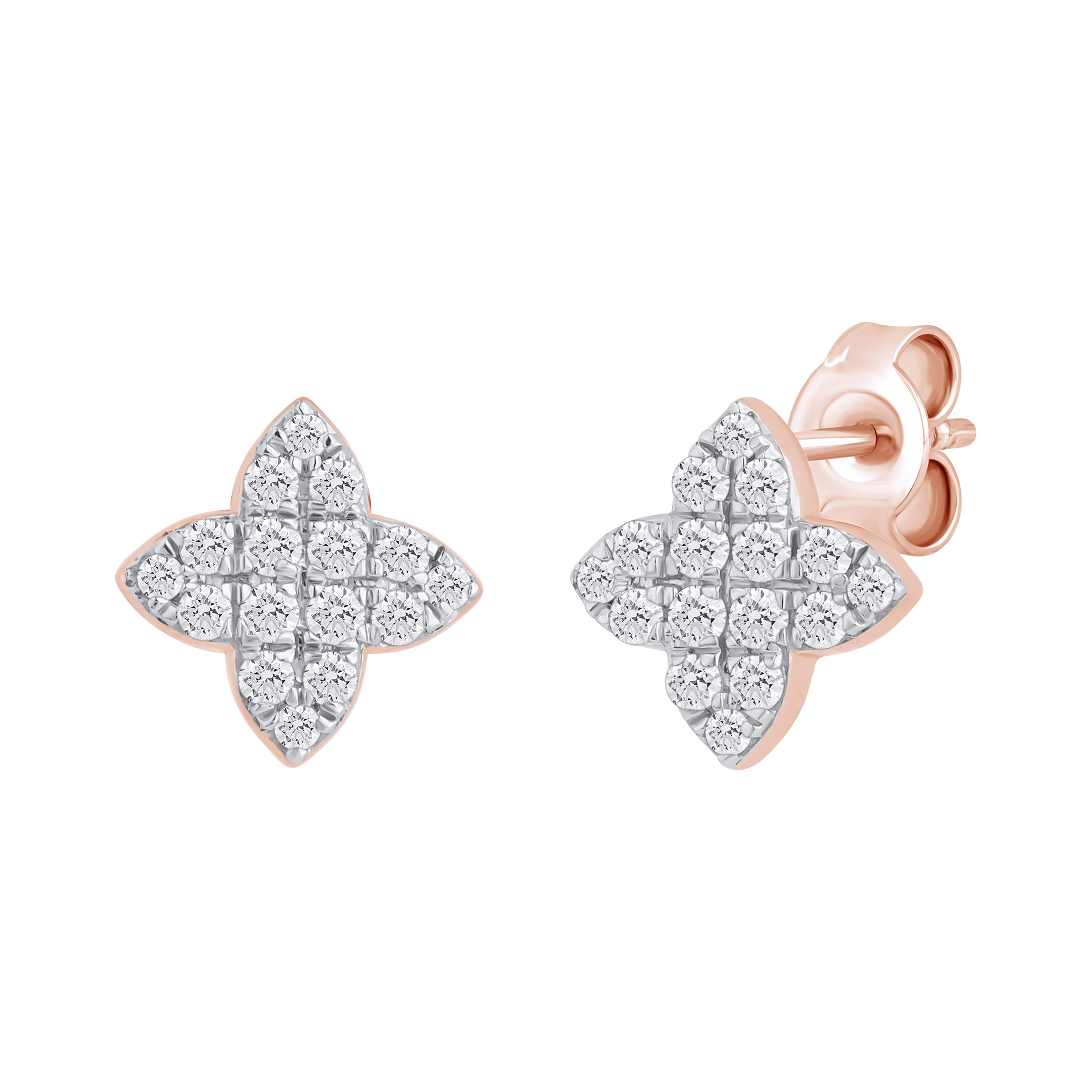 Paveikslėlis Auksiniai auskarai su briliantais