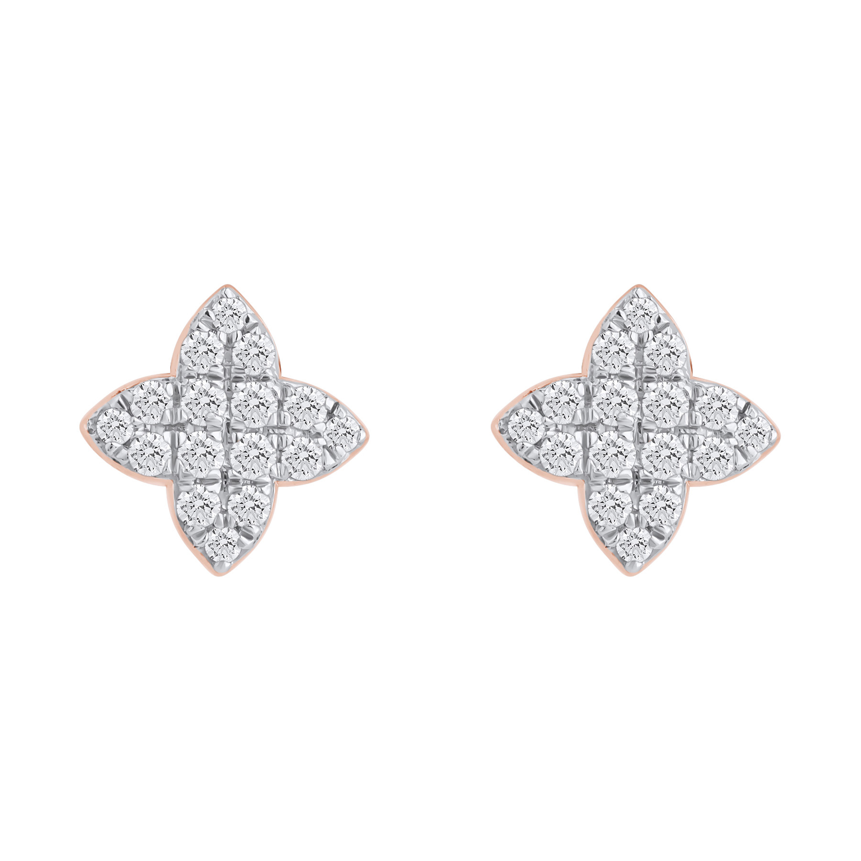 Paveikslėlis Auksiniai auskarai su briliantais