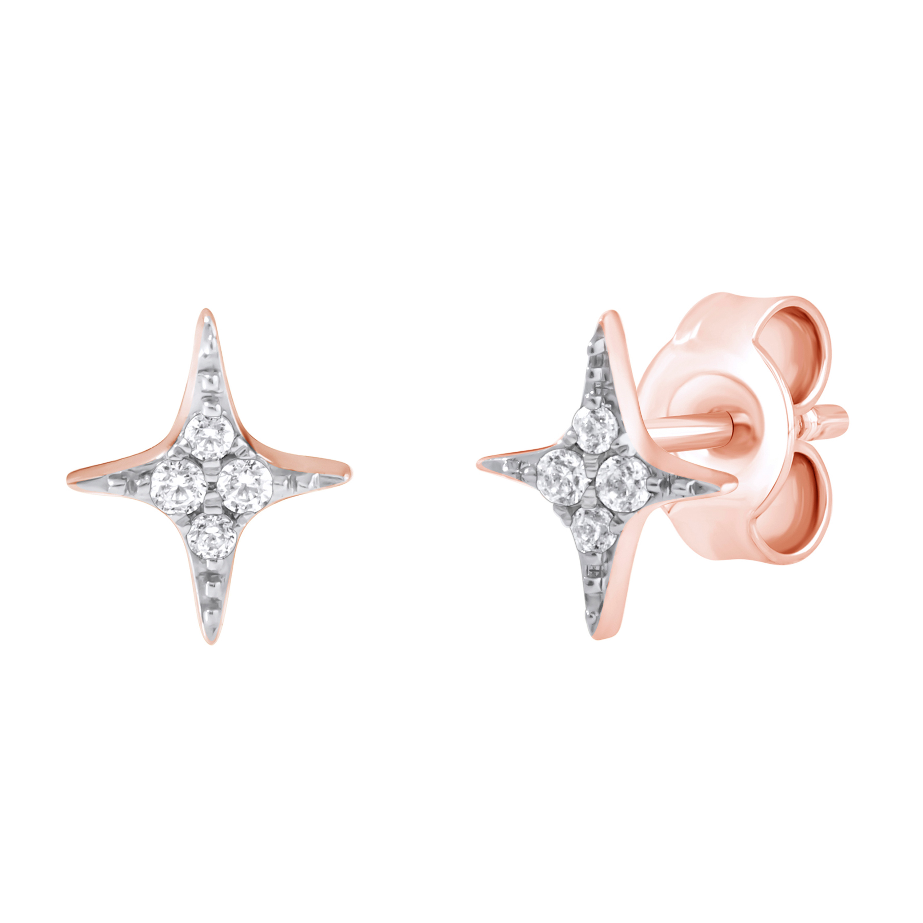 Paveikslėlis Auksiniai auskarai su briliantais