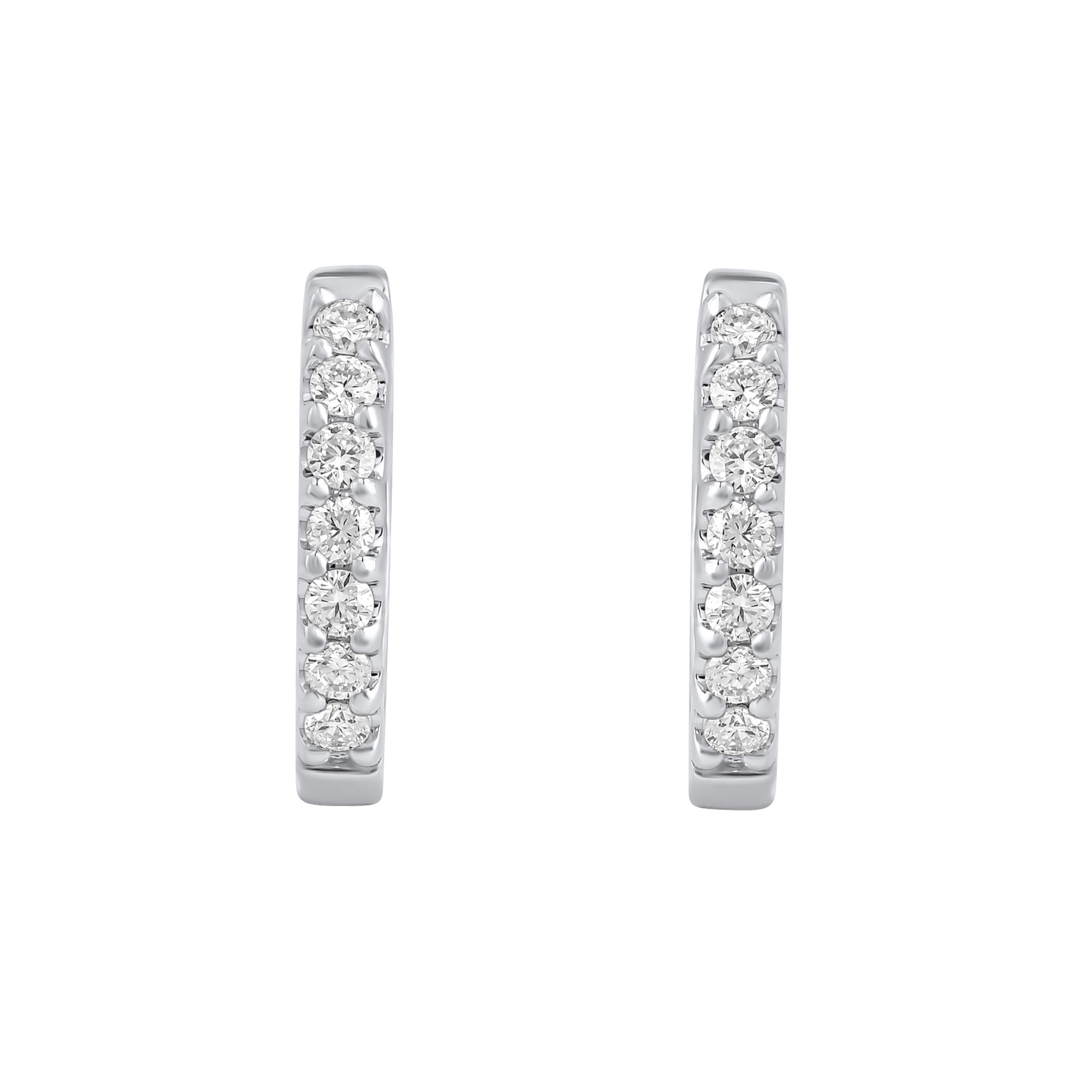 Paveikslėlis Balto aukso auskarai su briliantais