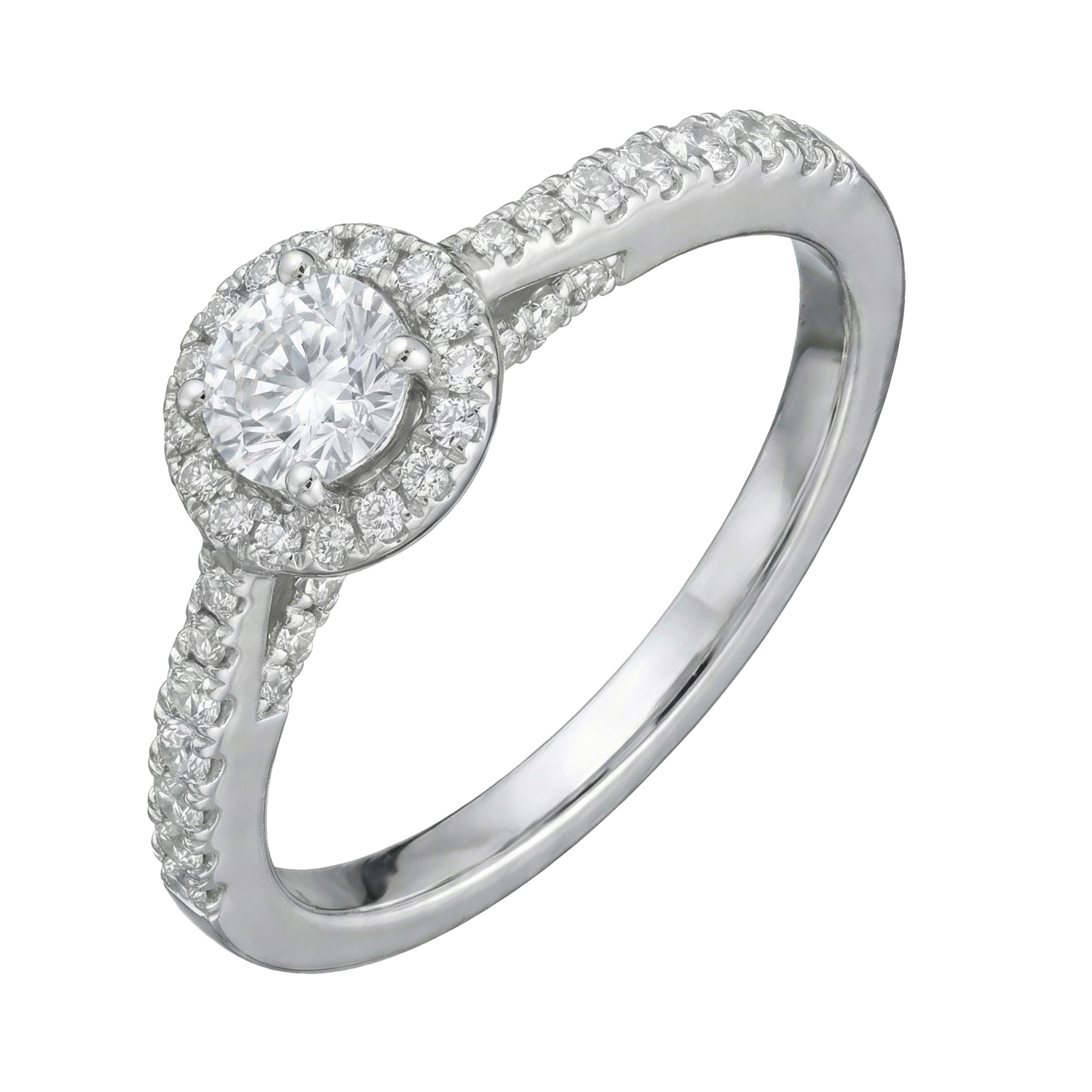 Paveikslėlis Balto aukso žiedas su LAB deimantais