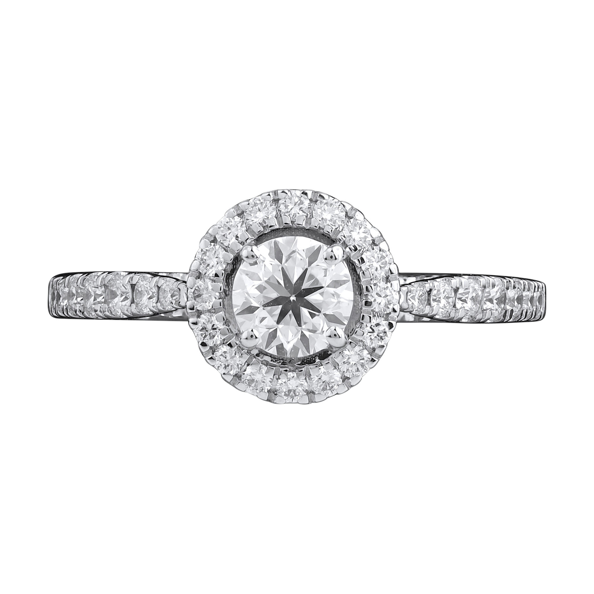 Paveikslėlis Balto aukso žiedas su LAB deimantais