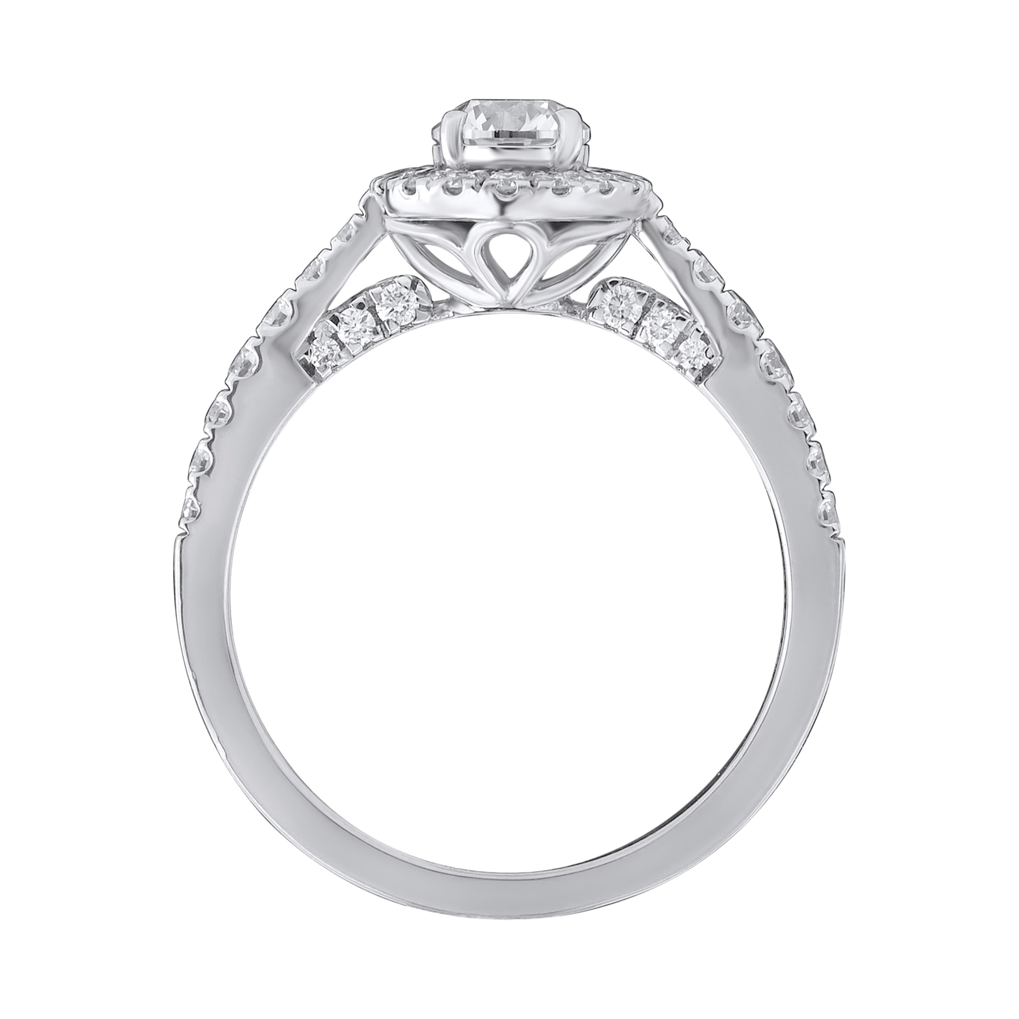 Paveikslėlis Balto aukso žiedas su LAB deimantais