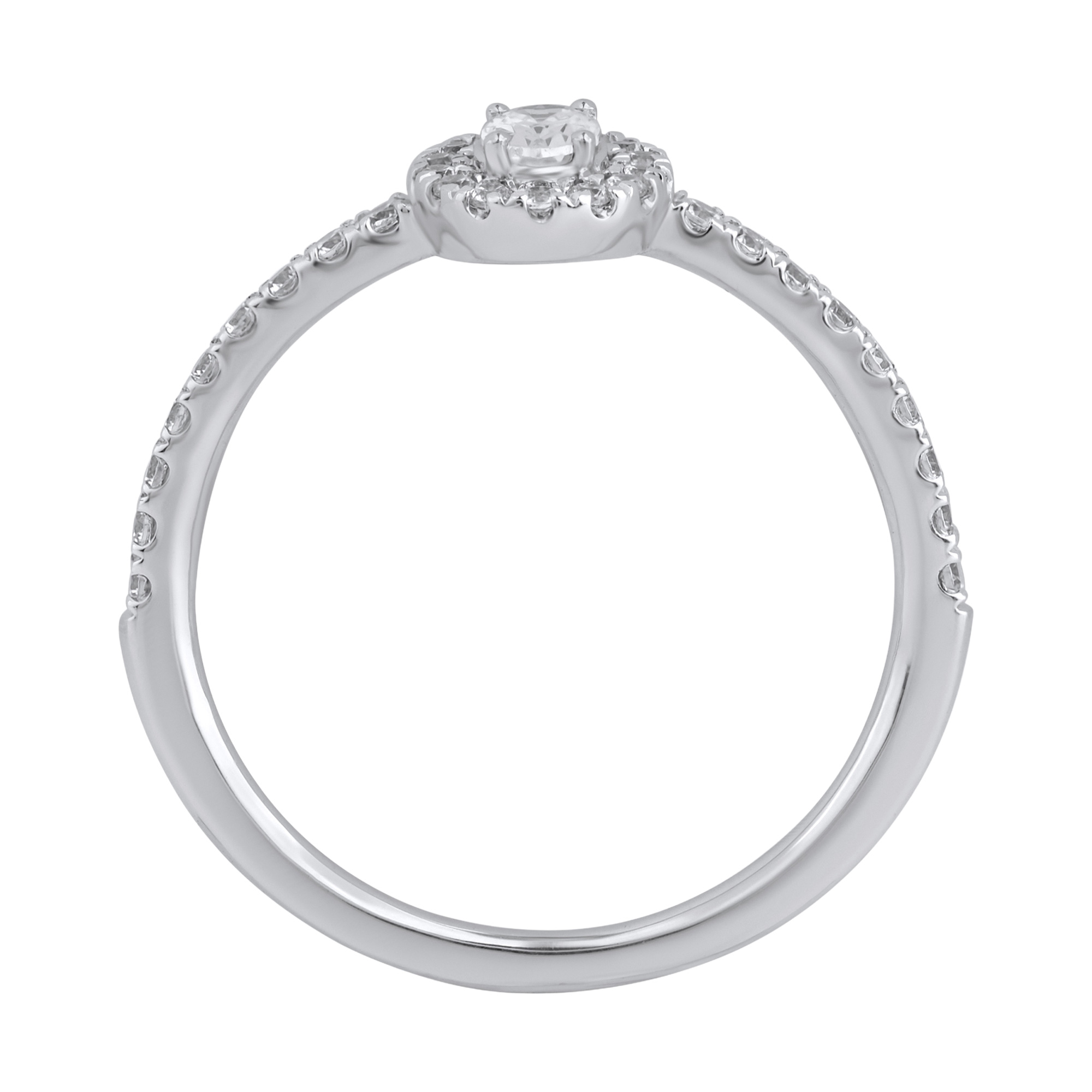 Paveikslėlis Balto aukso žiedas su LAB deimantais