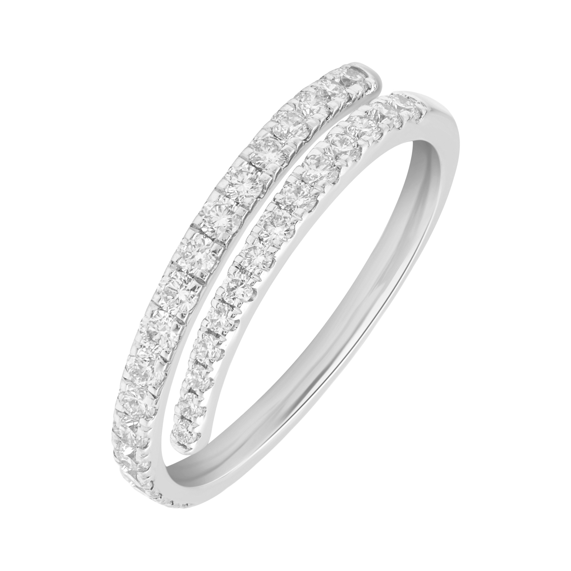 Paveikslėlis Balto aukso žiedas su LAB deimantais