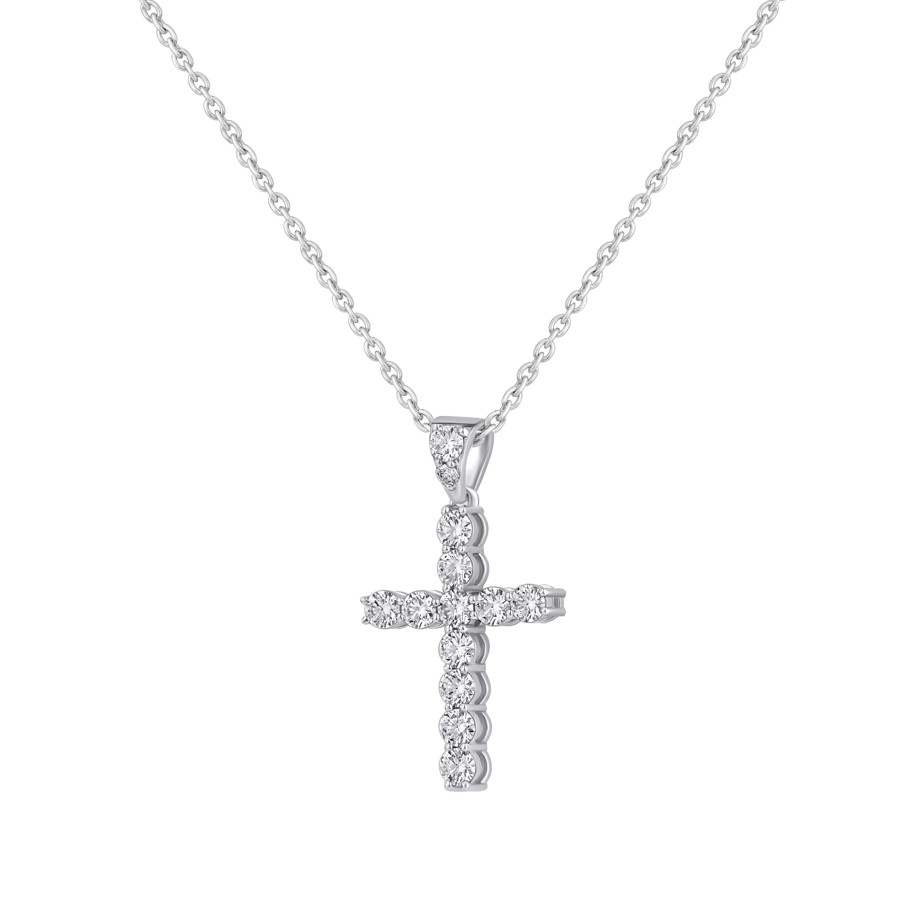 Paveikslėlis Balto aukso kryželis su LAB deimantais