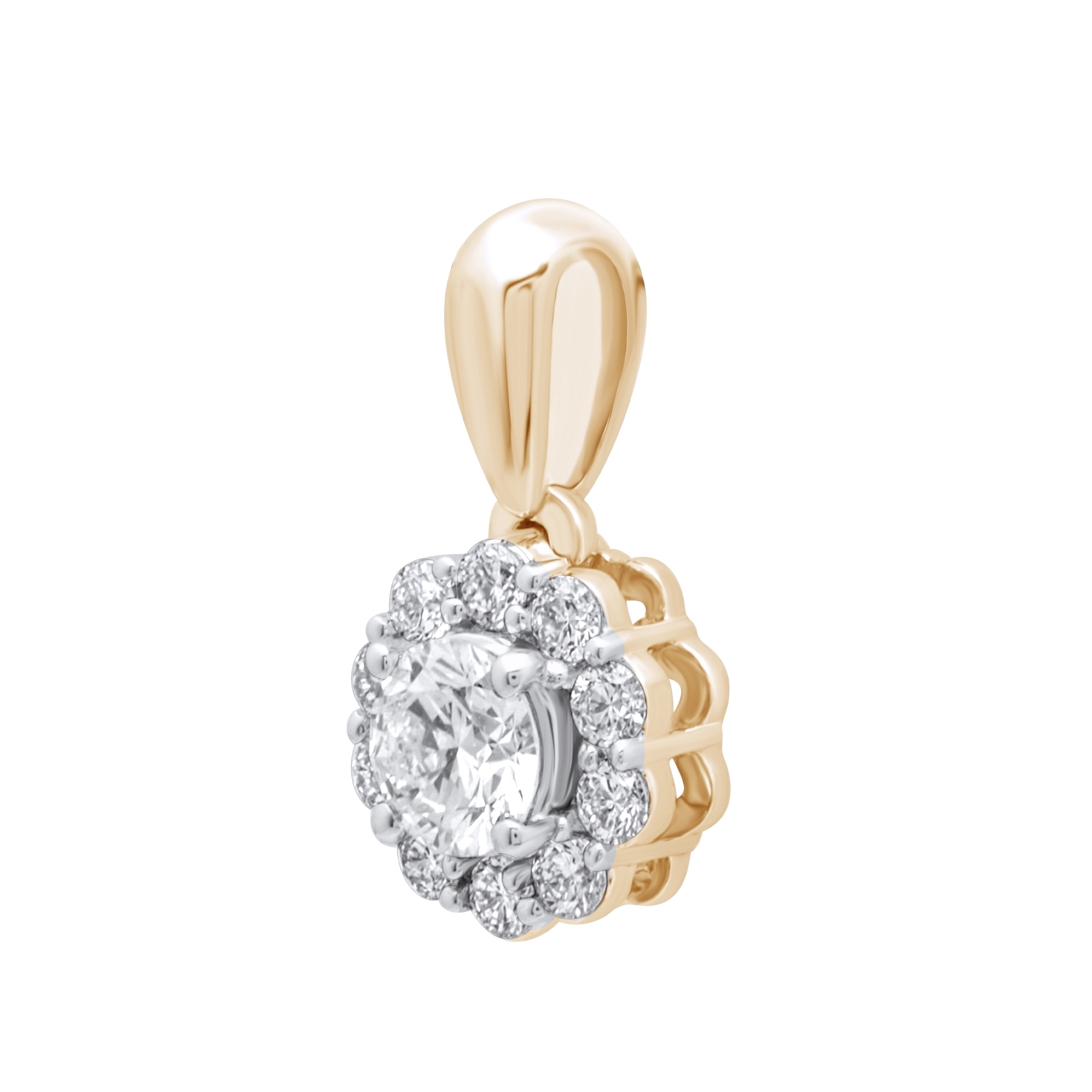 Paveikslėlis Geltono aukso pakabukas su LAB deimantais